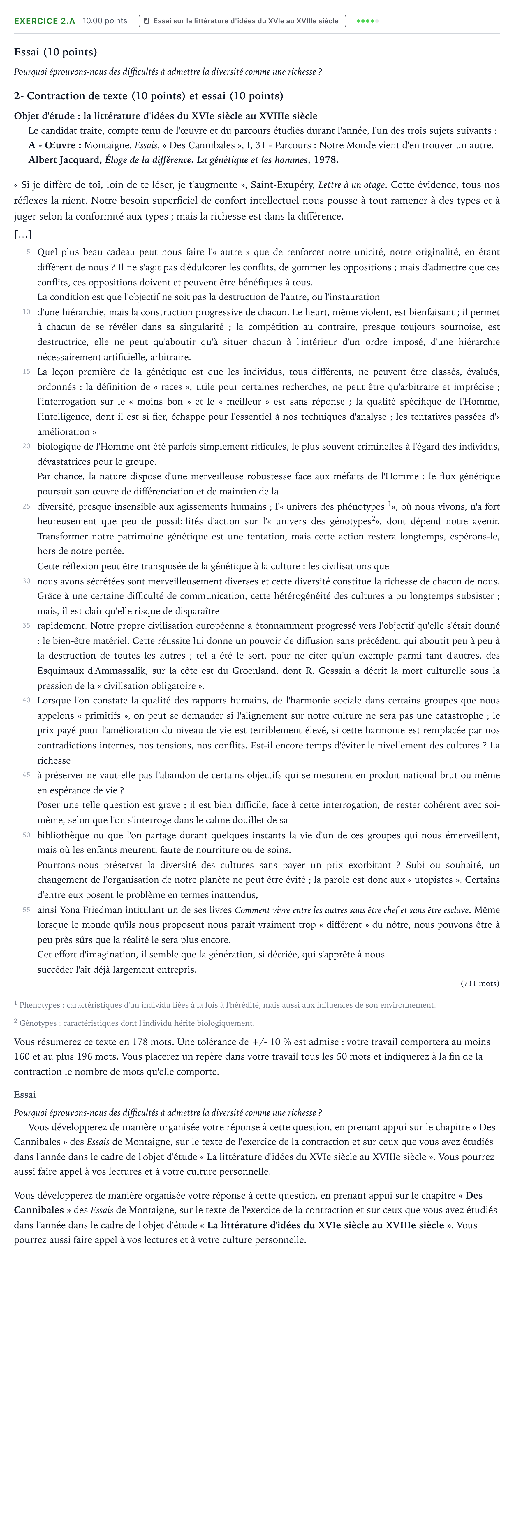 Énoncé: Exercice 2.A - Essai · Bac STMG Français Polynésie 2021 (jour 2)
