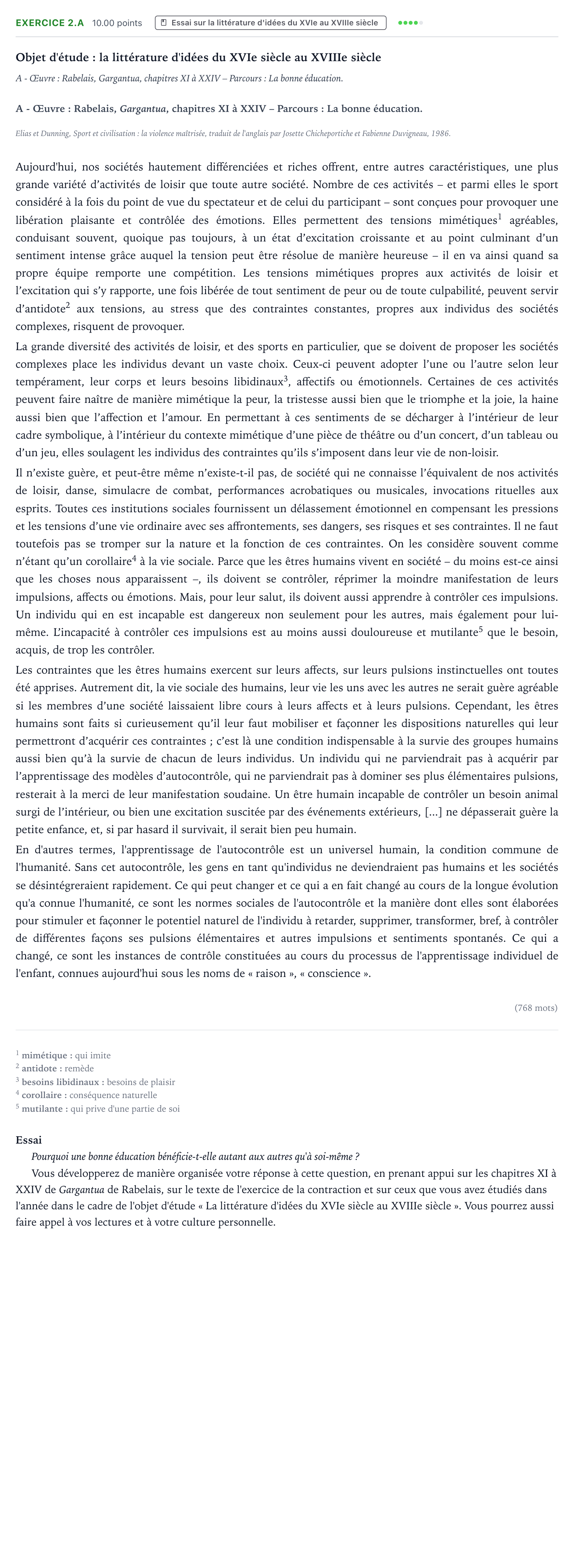 Énoncé: Exercice 2.A - Essai · Bac STMG Français Polynésie remplacement 2023