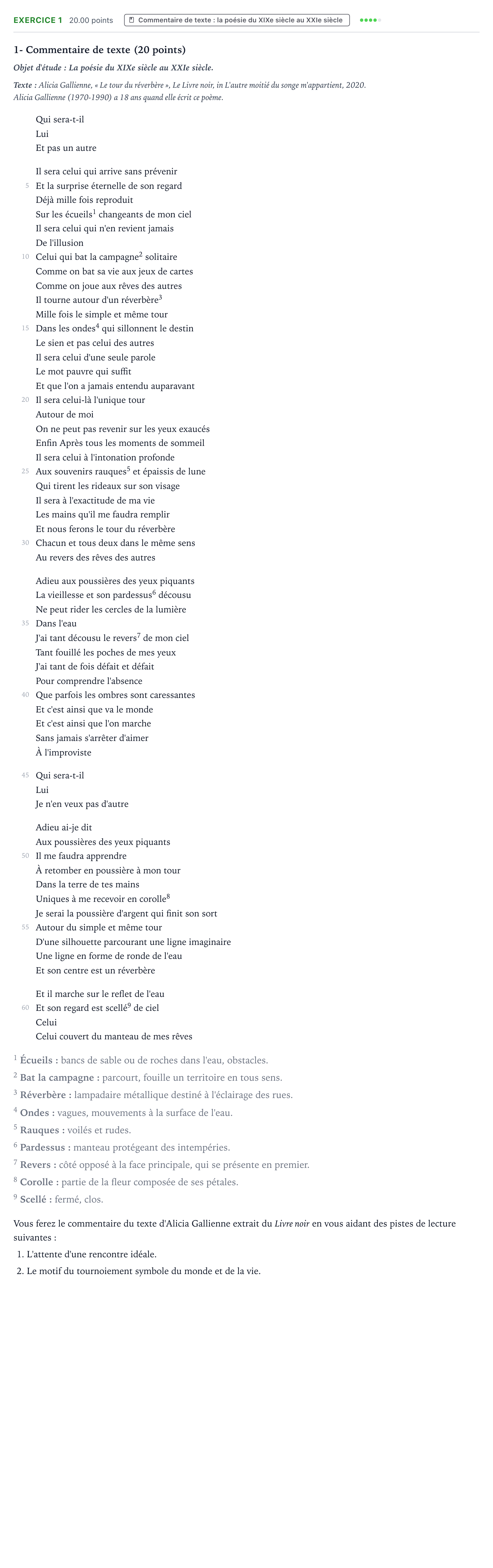Énoncé: Exercice 1 - Commentaire de texte · Bac STMG Français Asie session normale 2024