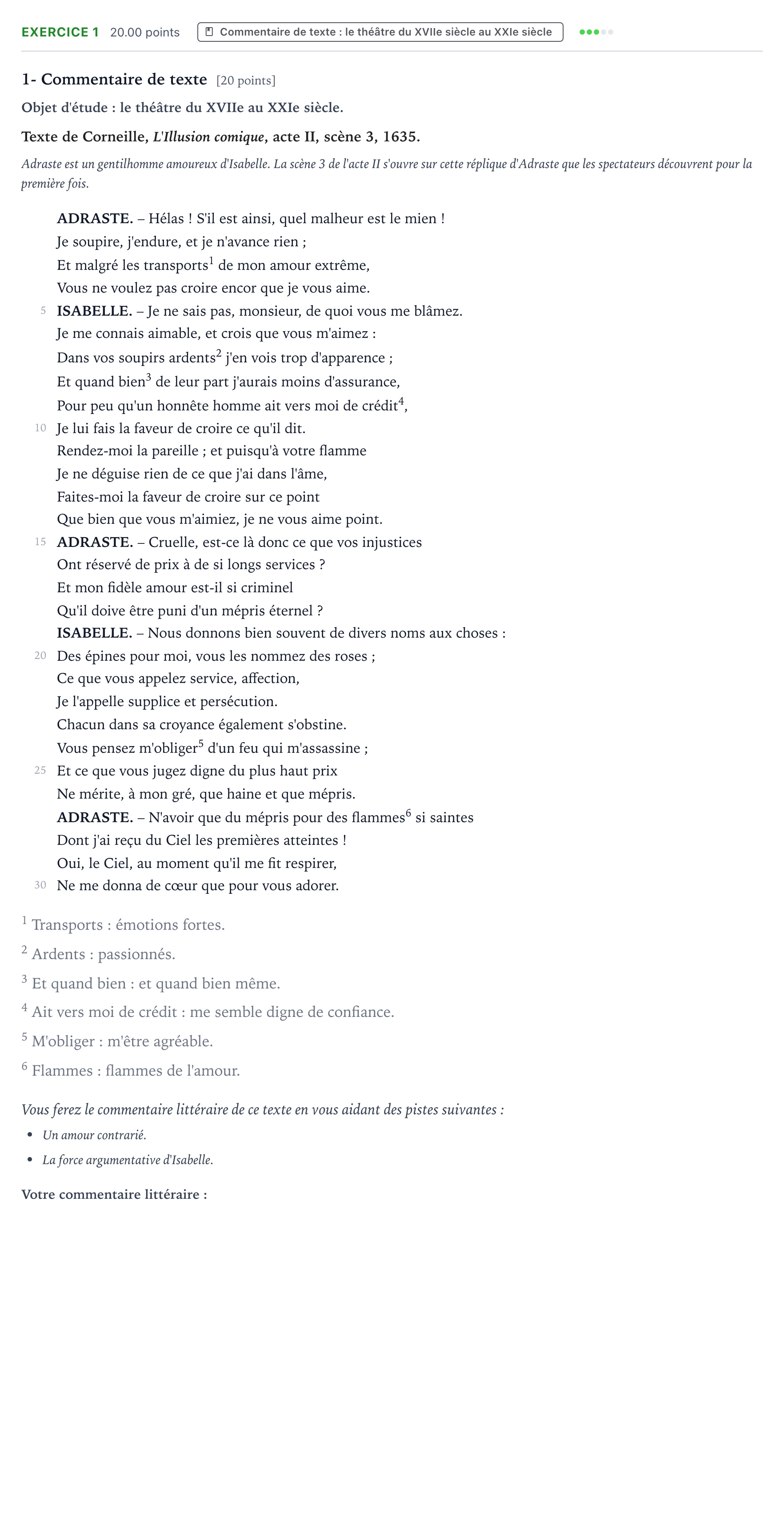 Énoncé: Exercice 1 - Commentaire de texte · Bac STMG Français Polynésie remplacement 2024