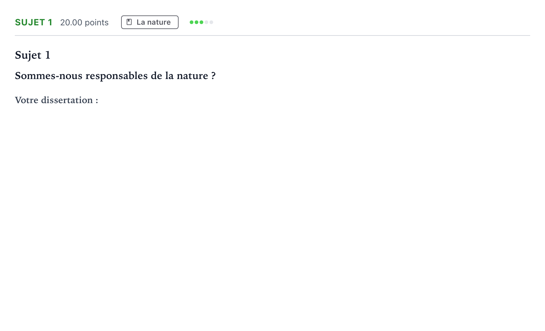 Énoncé: Sujet 1 · Bac STMG Philosophie Antilles-Guyane session normale 2021