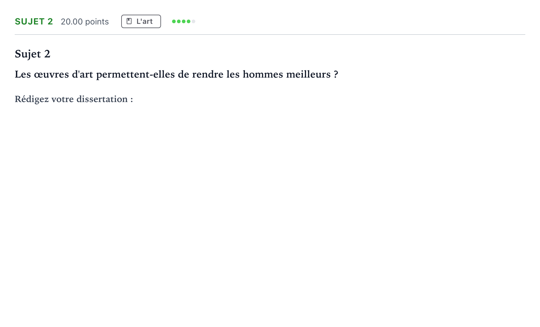 Énoncé: Sujet 2 · Bac STMG Philosophie Polynésie session normale 2022