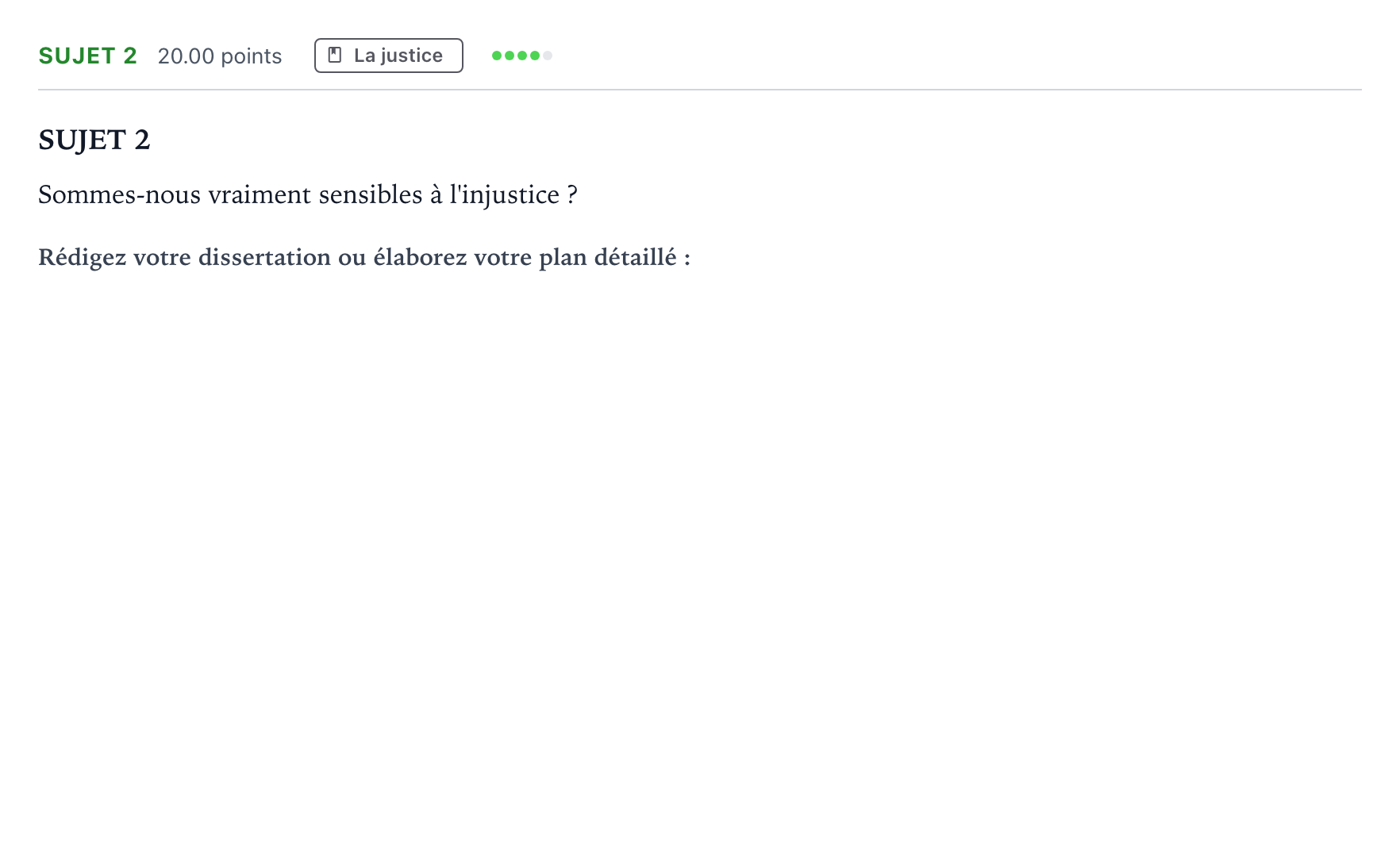 Énoncé: Sujet 2 · Bac STMG Philosophie Centres étrangers (Afrique) session normale 2023