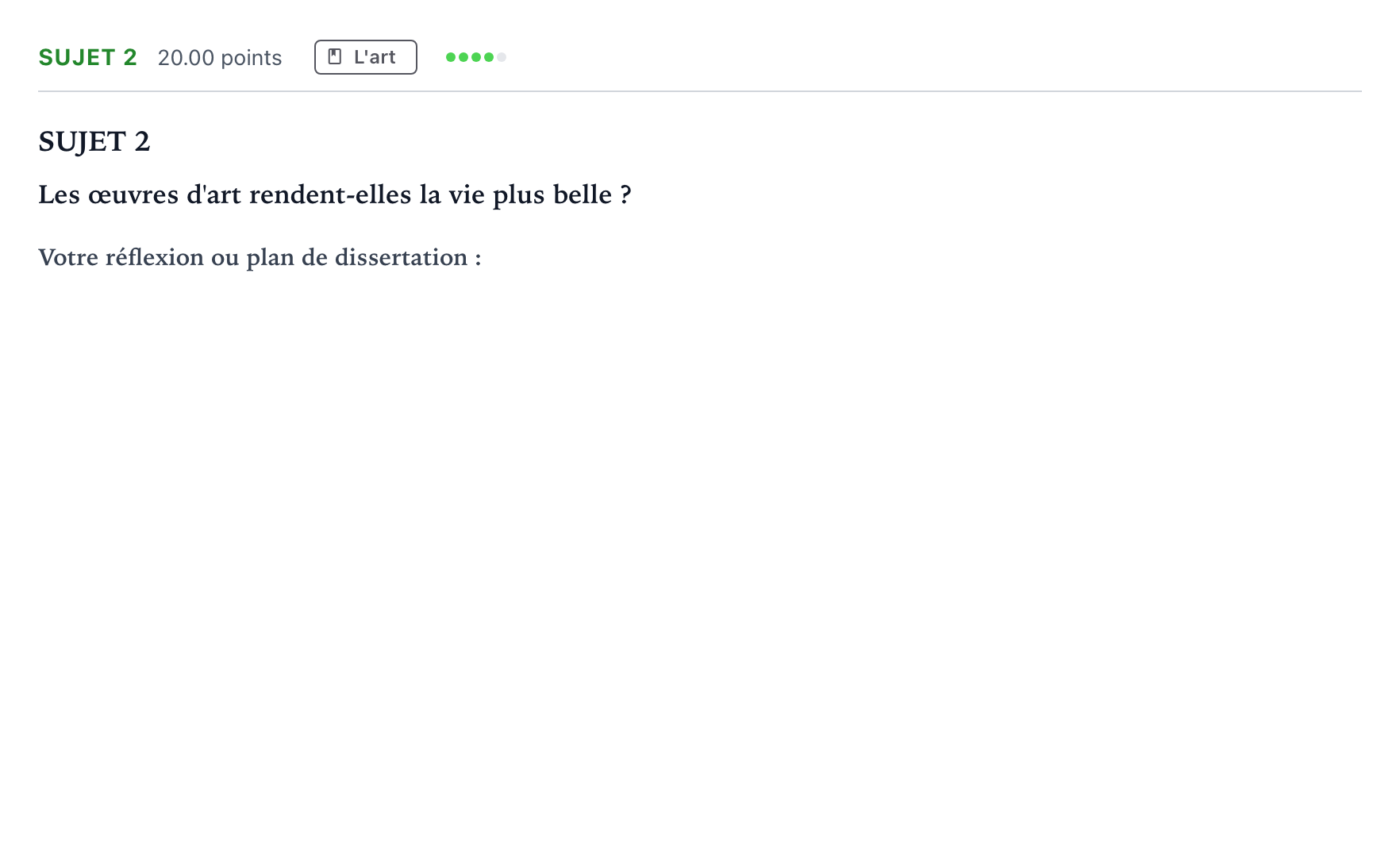 Énoncé: Sujet 2 · Bac STMG Philosophie Polynésie remplacement 2023