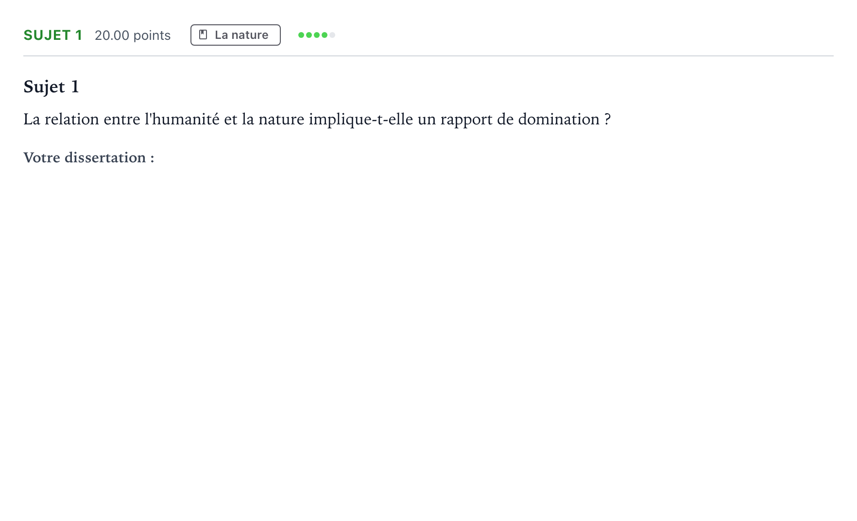 Énoncé: Sujet 1 · Bac STMG Philosophie Asie session normale 2024