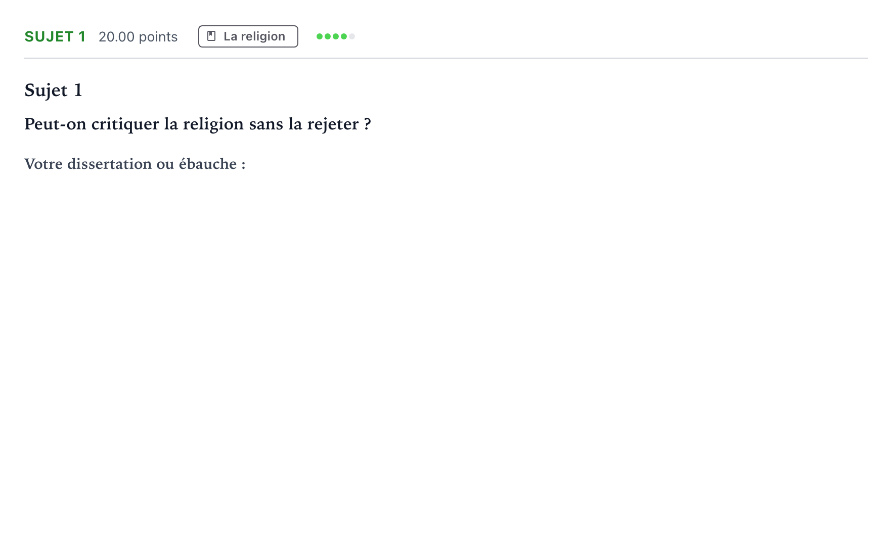 Énoncé: Sujet 1 · Bac STMG Philosophie Asie session normale 2025