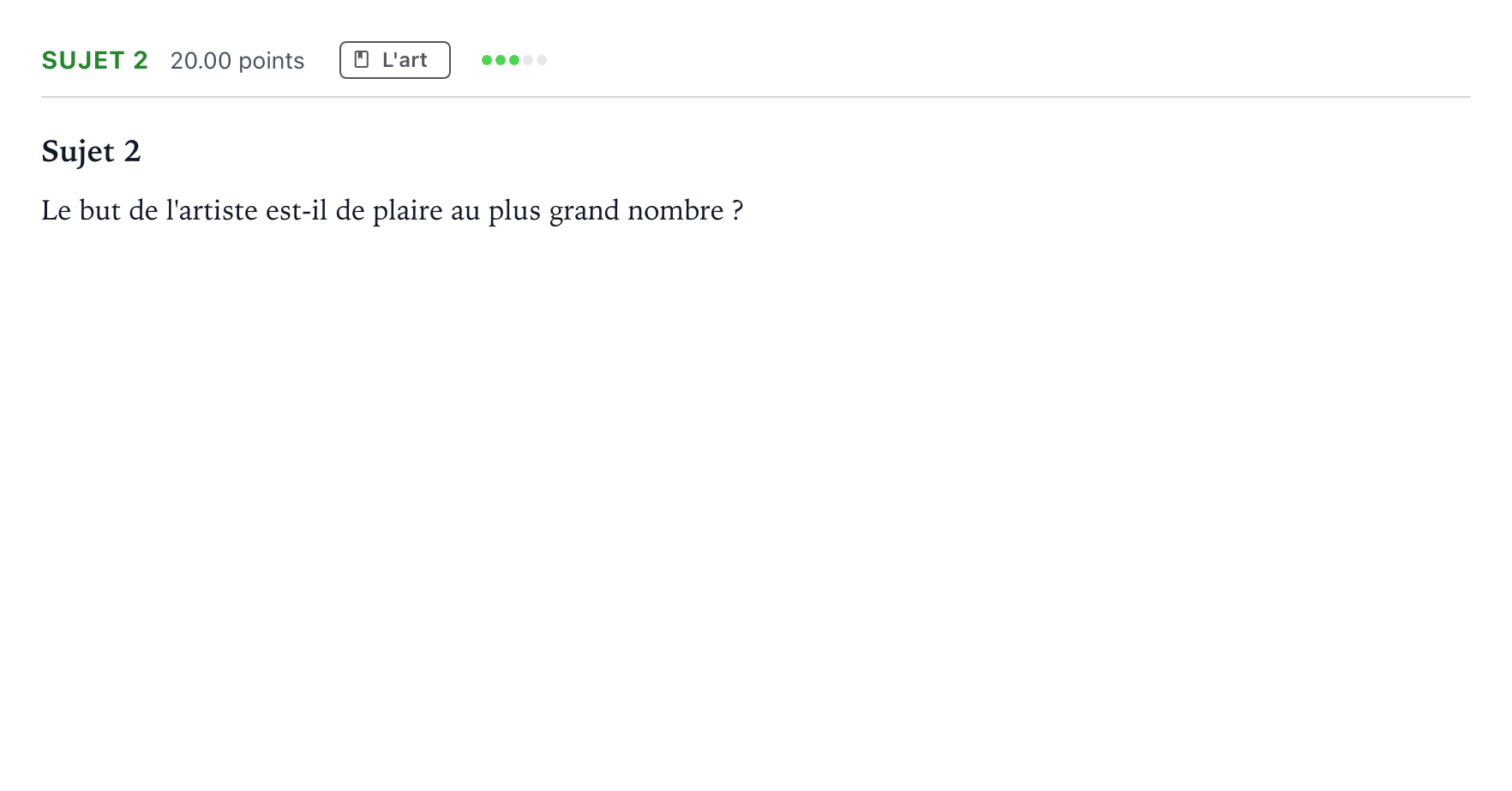 Énoncé: Sujet 2 · Bac STMG Philosophie Polynésie session normale 2025