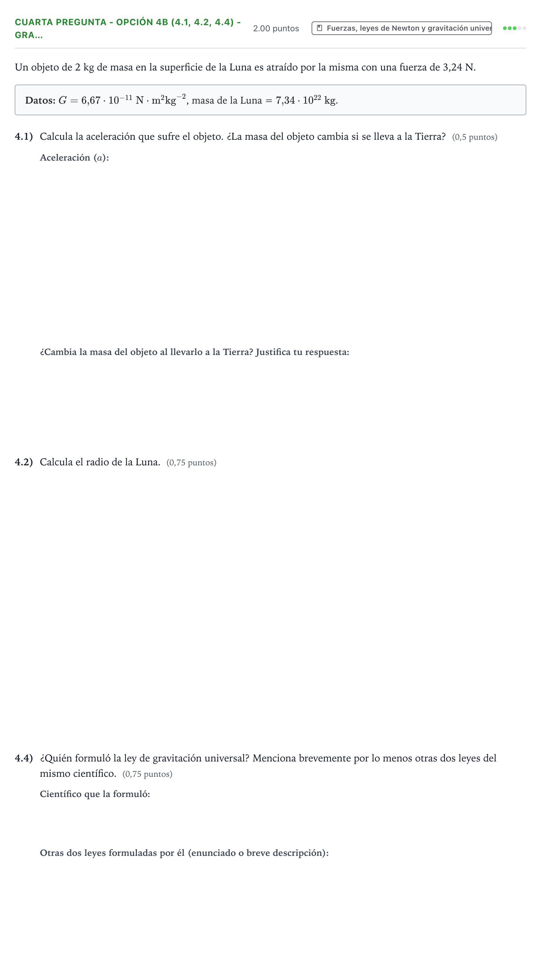 Enunciado: Ejercicio Cuarta Pregunta - Opción 4B (4.1, 4.2, 4.4) - Gra… · Ciencias Generales PAU País Vasco Ordinaria 2026