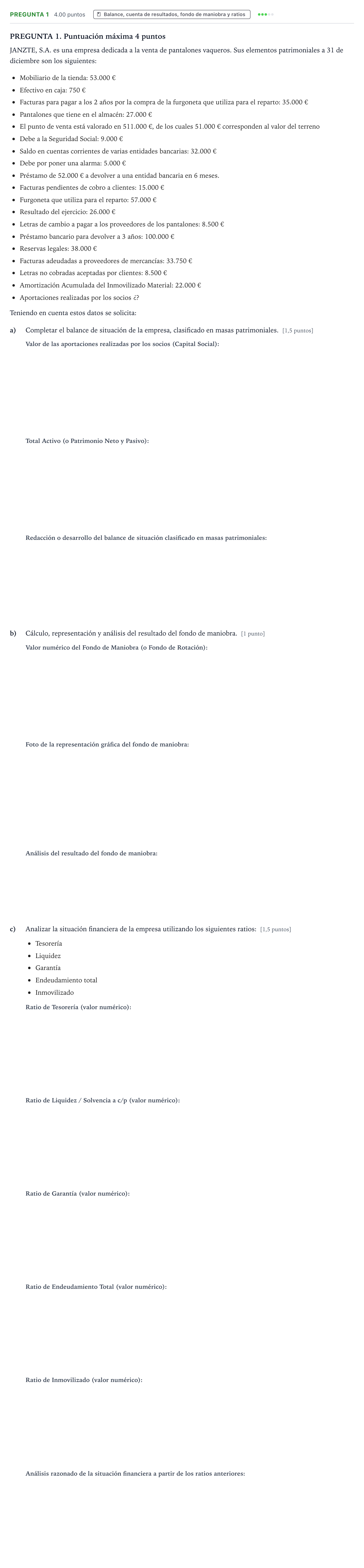 Enunciado: PREGUNTA 1 · Empresa y Diseño de Modelos de Negocio PAU País Vasco Extraordinaria 2026