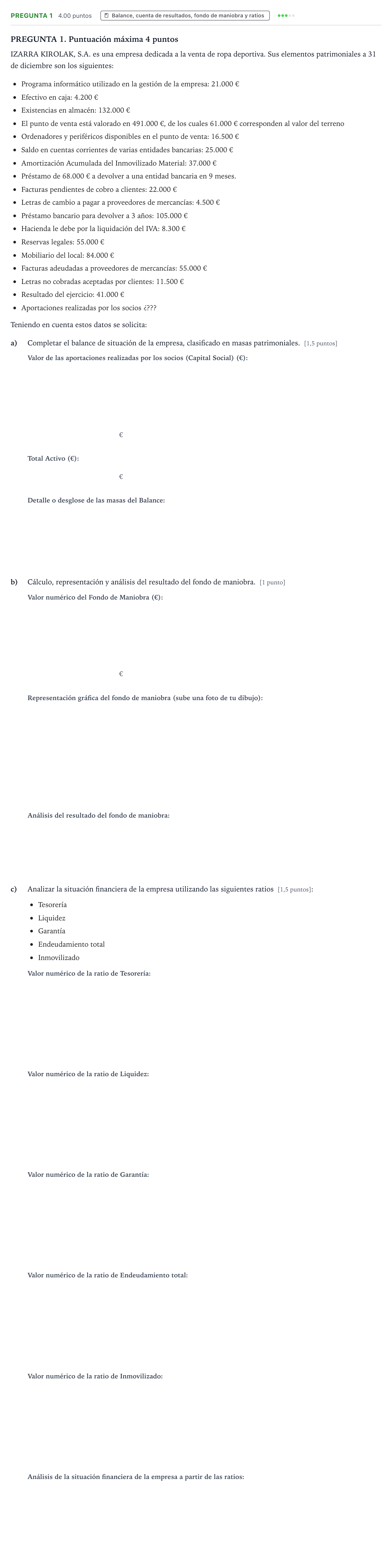 Enunciado: Pregunta 1 · Empresa y Diseño de Modelos de Negocio PAU País Vasco Ordinaria 2026
