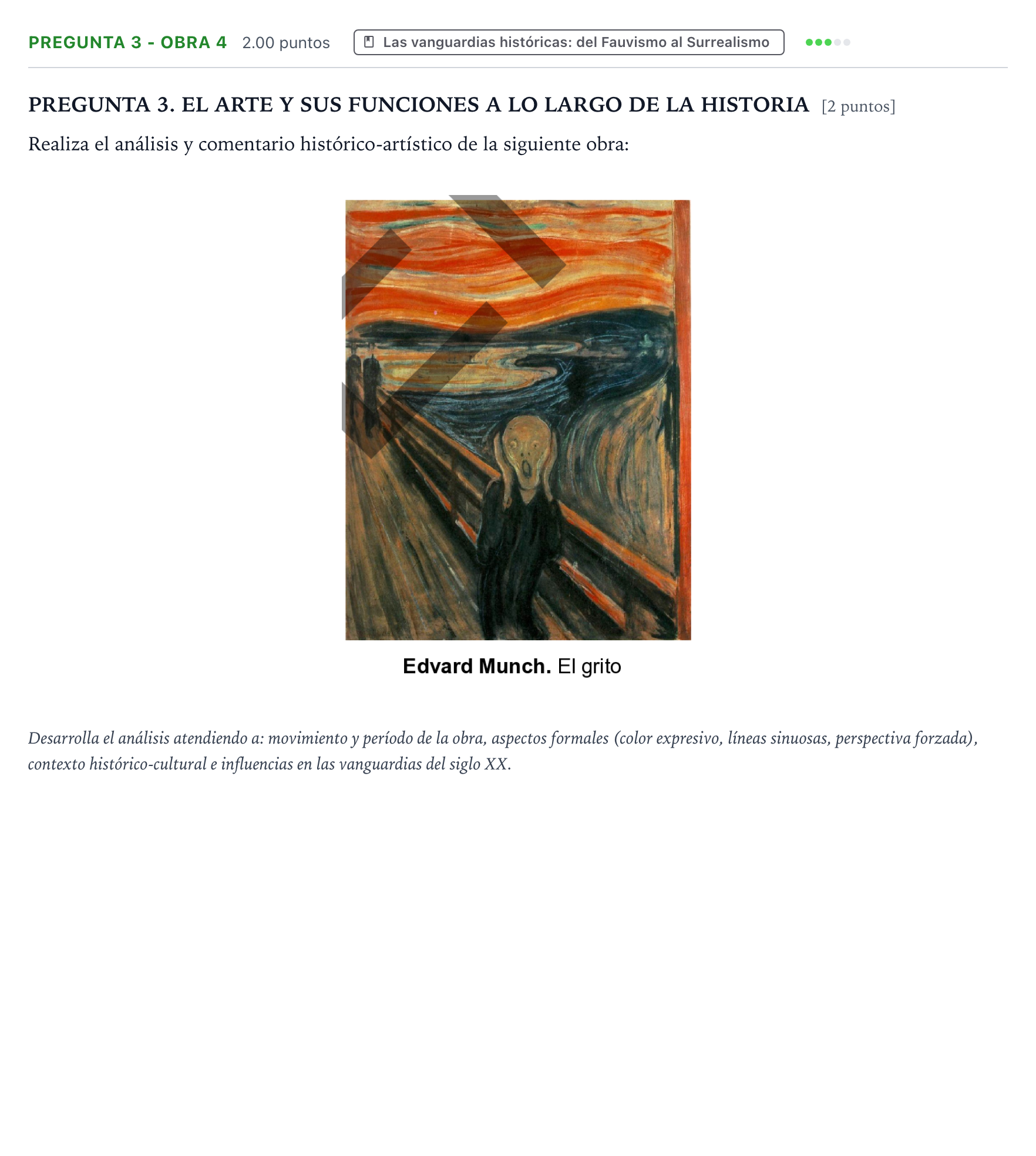 Enunciado: Pregunta 3 - Obra 4 · Historia del Arte PAU País Vasco Ordinaria 2026