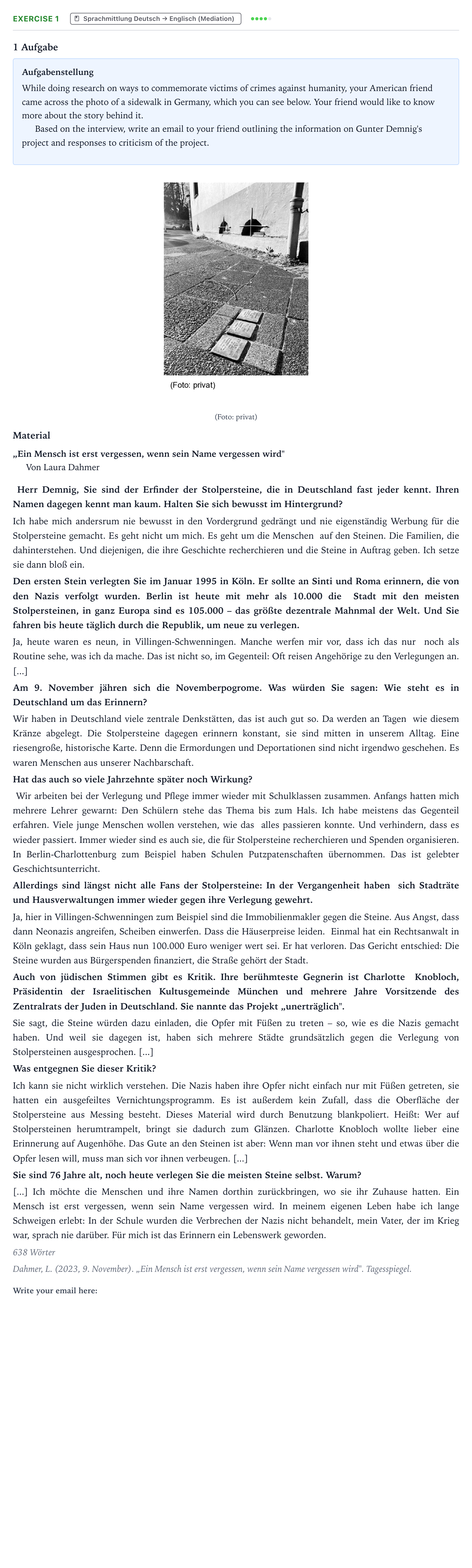 Aufgabenstellung: Aufgabe 1 · Abitur NRW Englisch LK · Dahmer: "Ein Mensch ist erst verges 2026