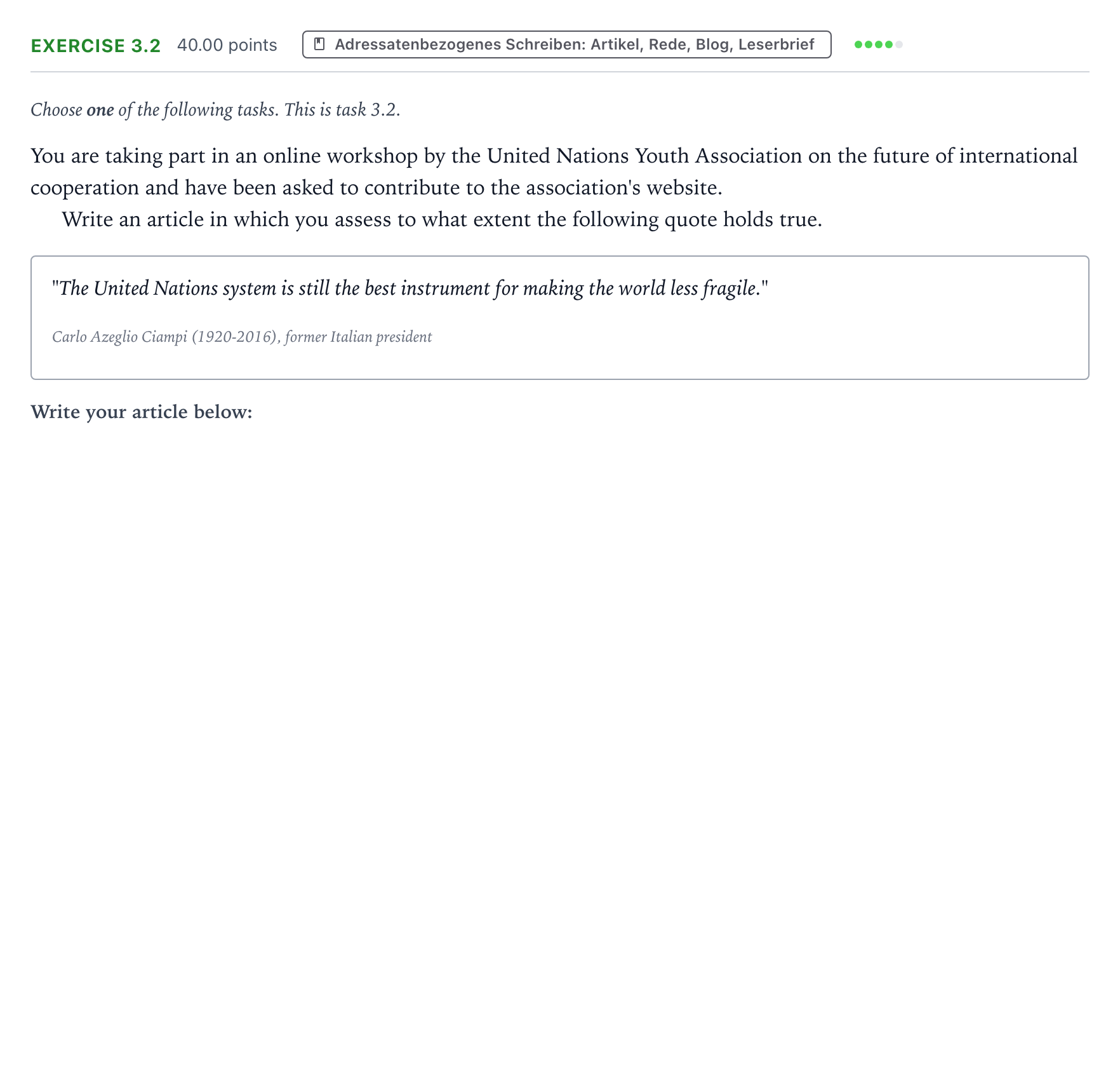 Aufgabenstellung: Aufgabe 3.2 · Abitur NRW Englisch LK · Gorman: An Ode We Owe 2026