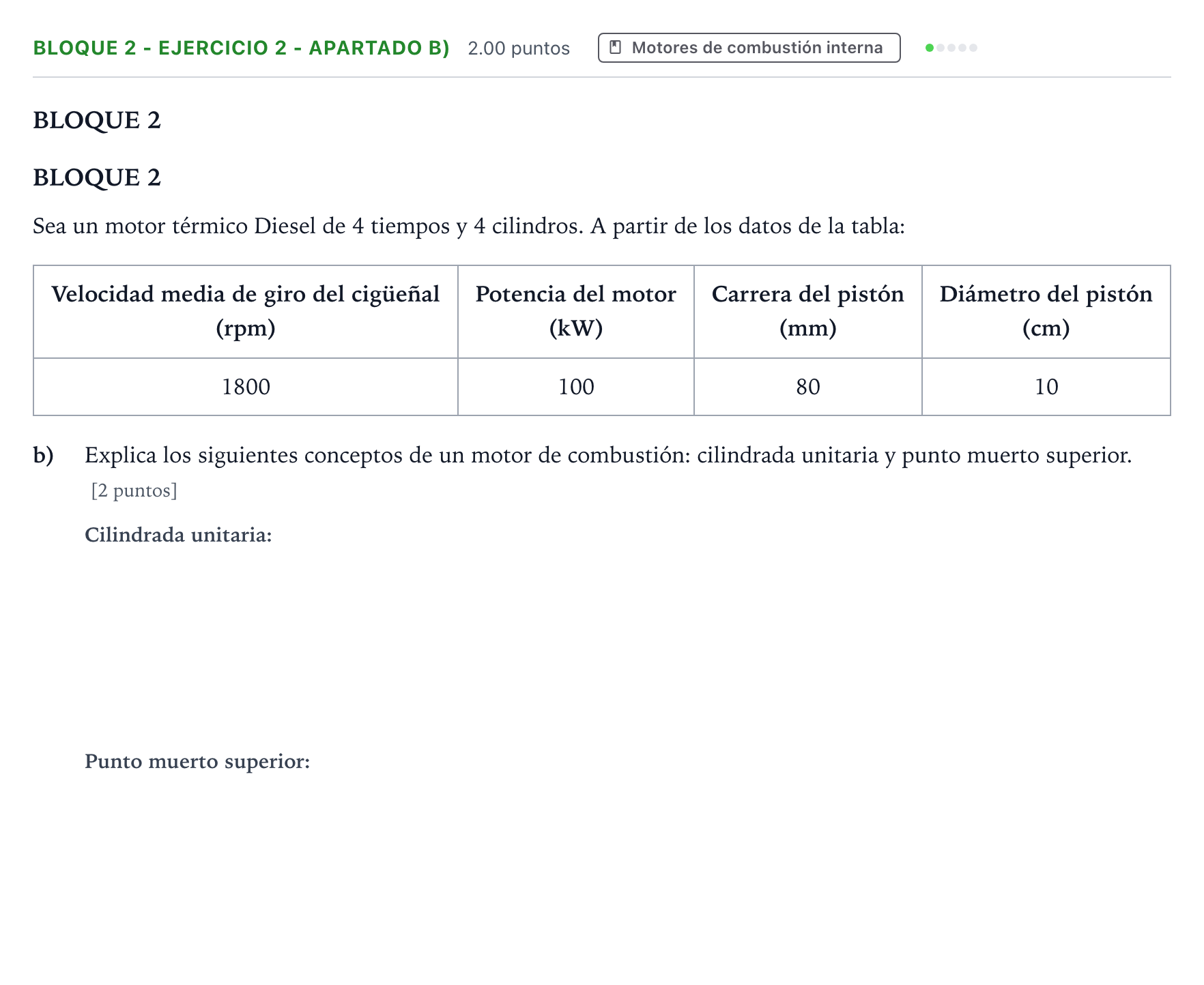 Enunciado: Bloque 2 - Ejercicio 2 - Apartado b) · Tecnología e Ingeniería II PAU País Vasco Extraordinaria 2026