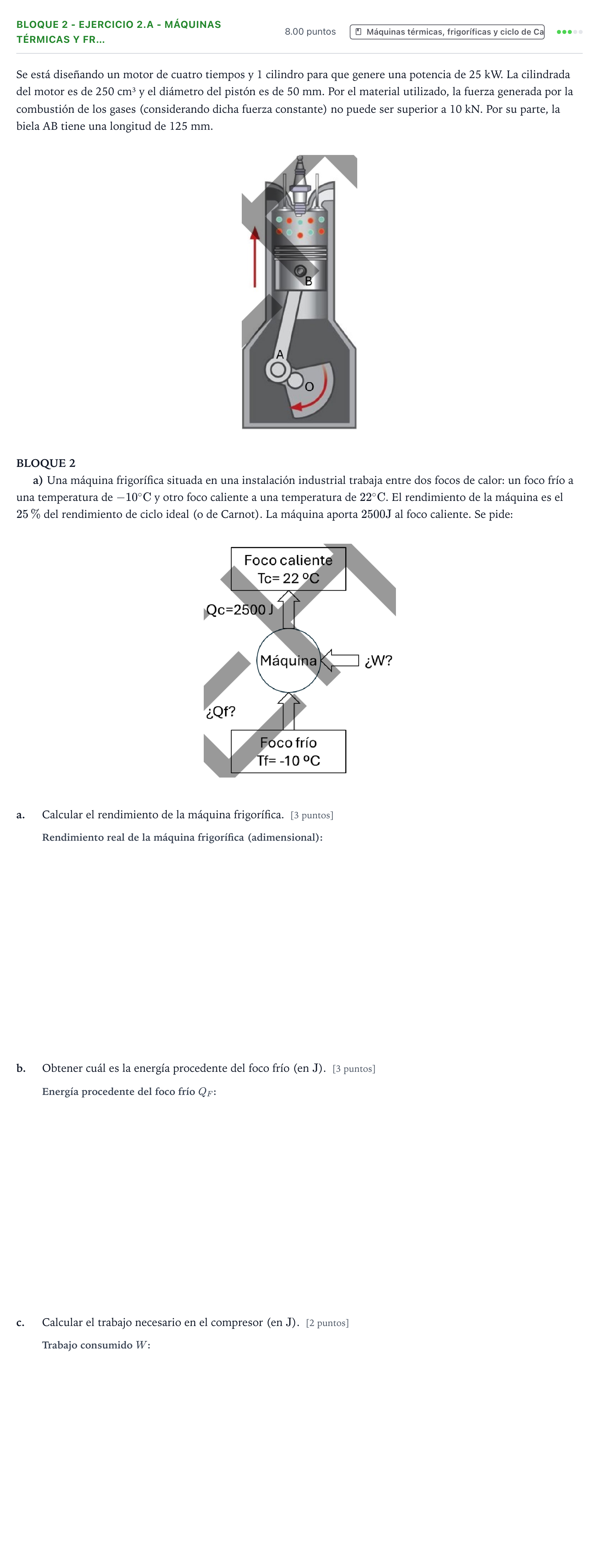 Enunciado: Bloque 2 - Ejercicio 2.a - Máquinas térmicas y fr… · Tecnología e Ingeniería II PAU País Vasco Ordinaria 2026
