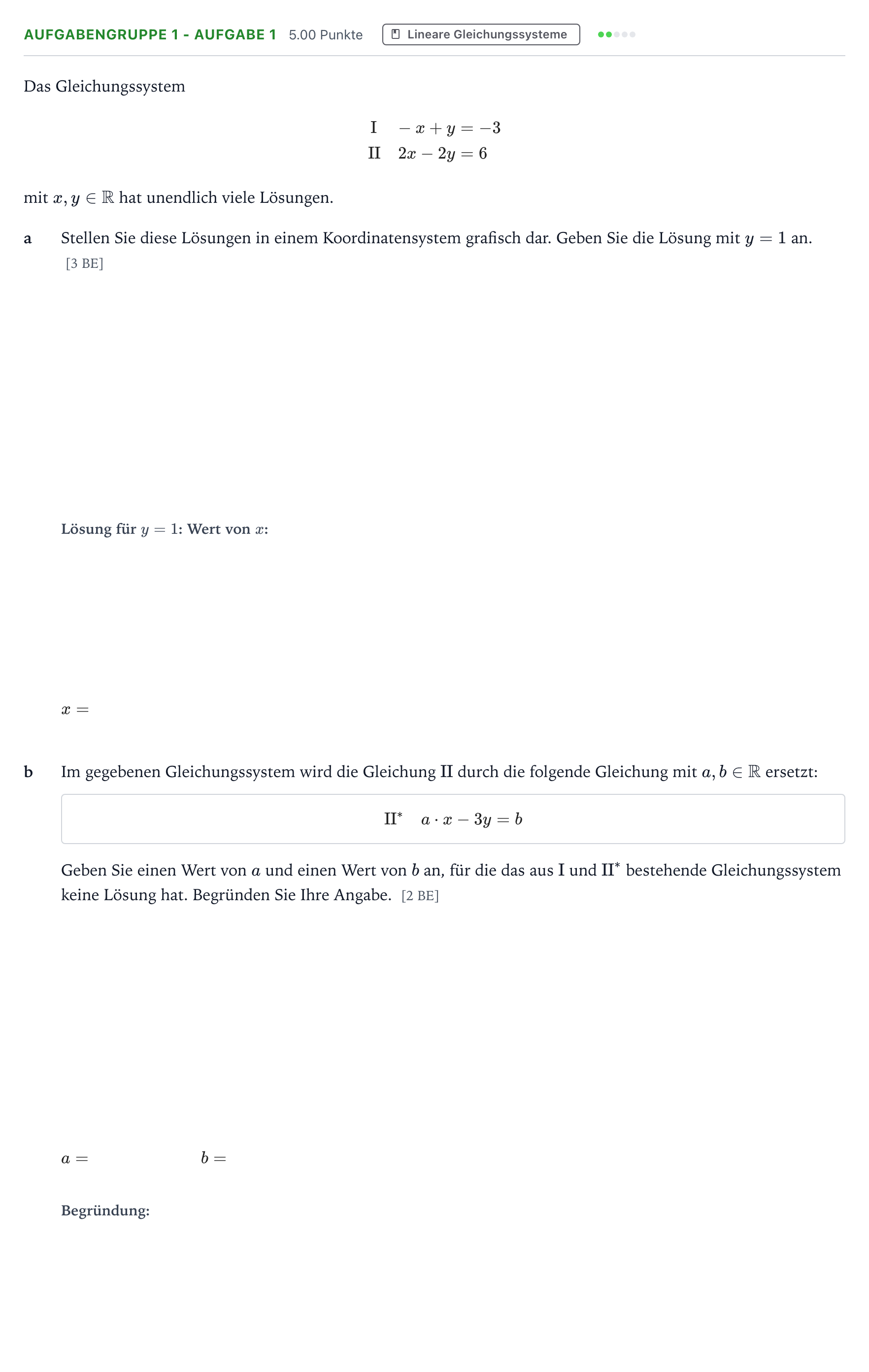 Aufgabenstellung: Aufgabengruppe 1 - Aufgabe 1 · Abitur NRW Mathematik GK · Teil A · Analytische Geometrie 2021