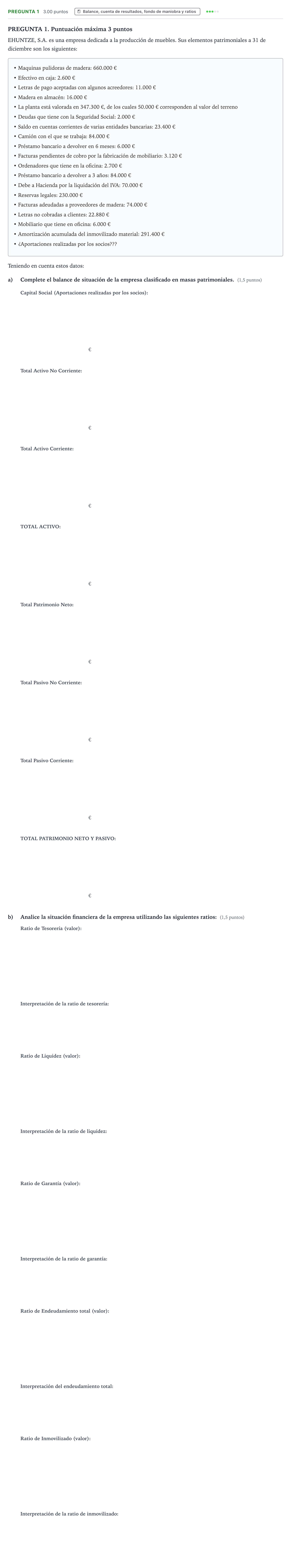 Enunciado: Pregunta 1 · Empresa y Diseño de Modelos de Negocio PAU País Vasco Extraordinaria 2025