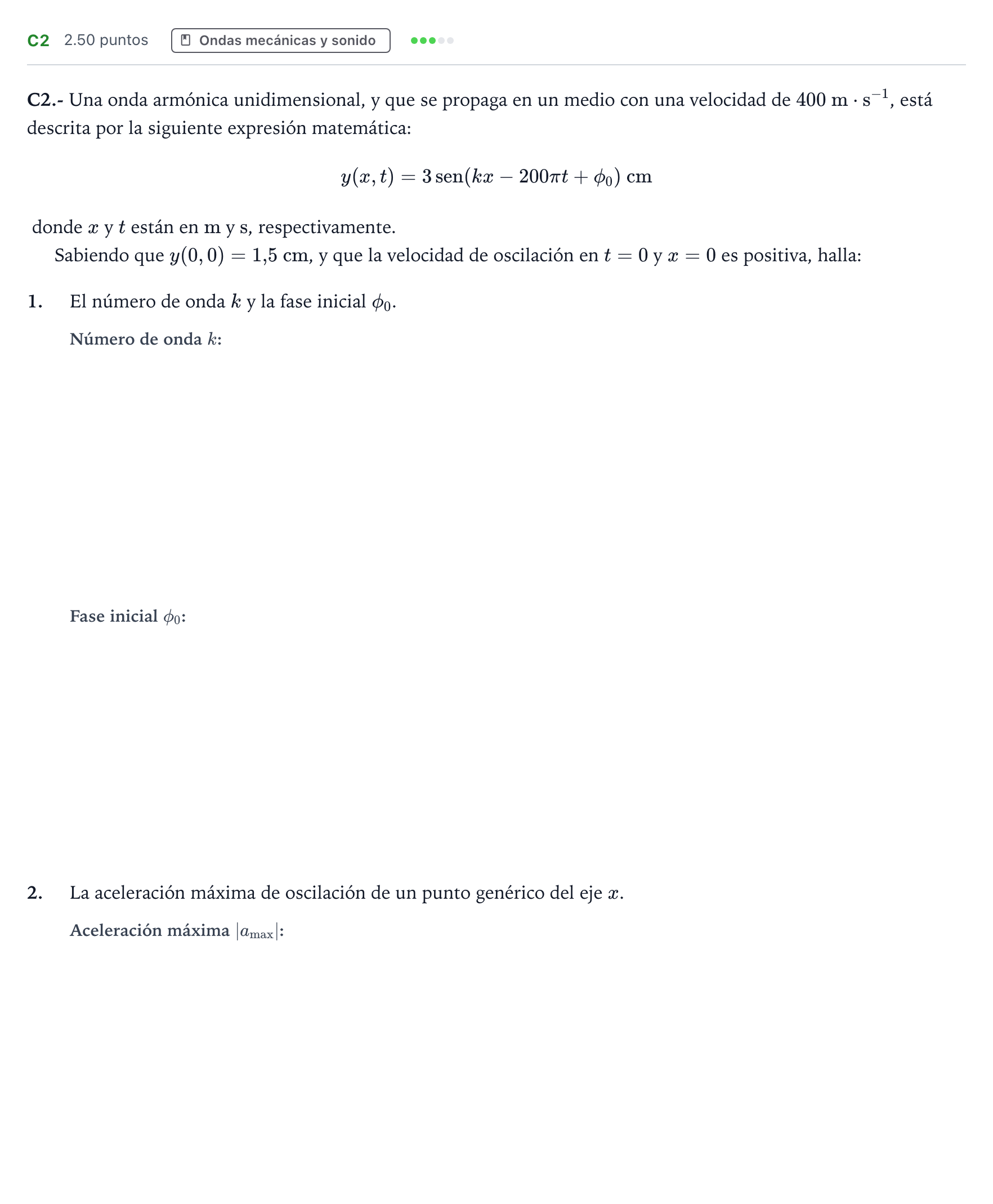 Enunciado: Ejercicio C2 · Física PAU País Vasco Ordinaria 2025