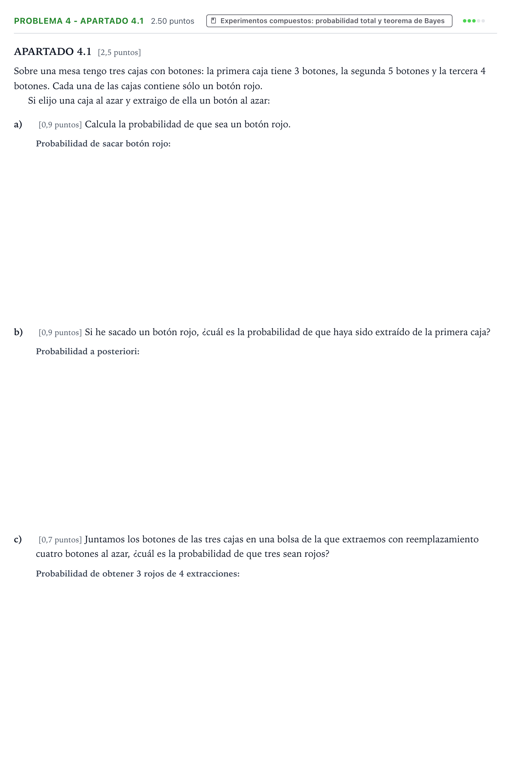 Enunciado: Problema 4 - Apartado 4.1 · Matemáticas aplicadas a las Ciencias Sociales II PAU País Vasco Extraordinaria 2025