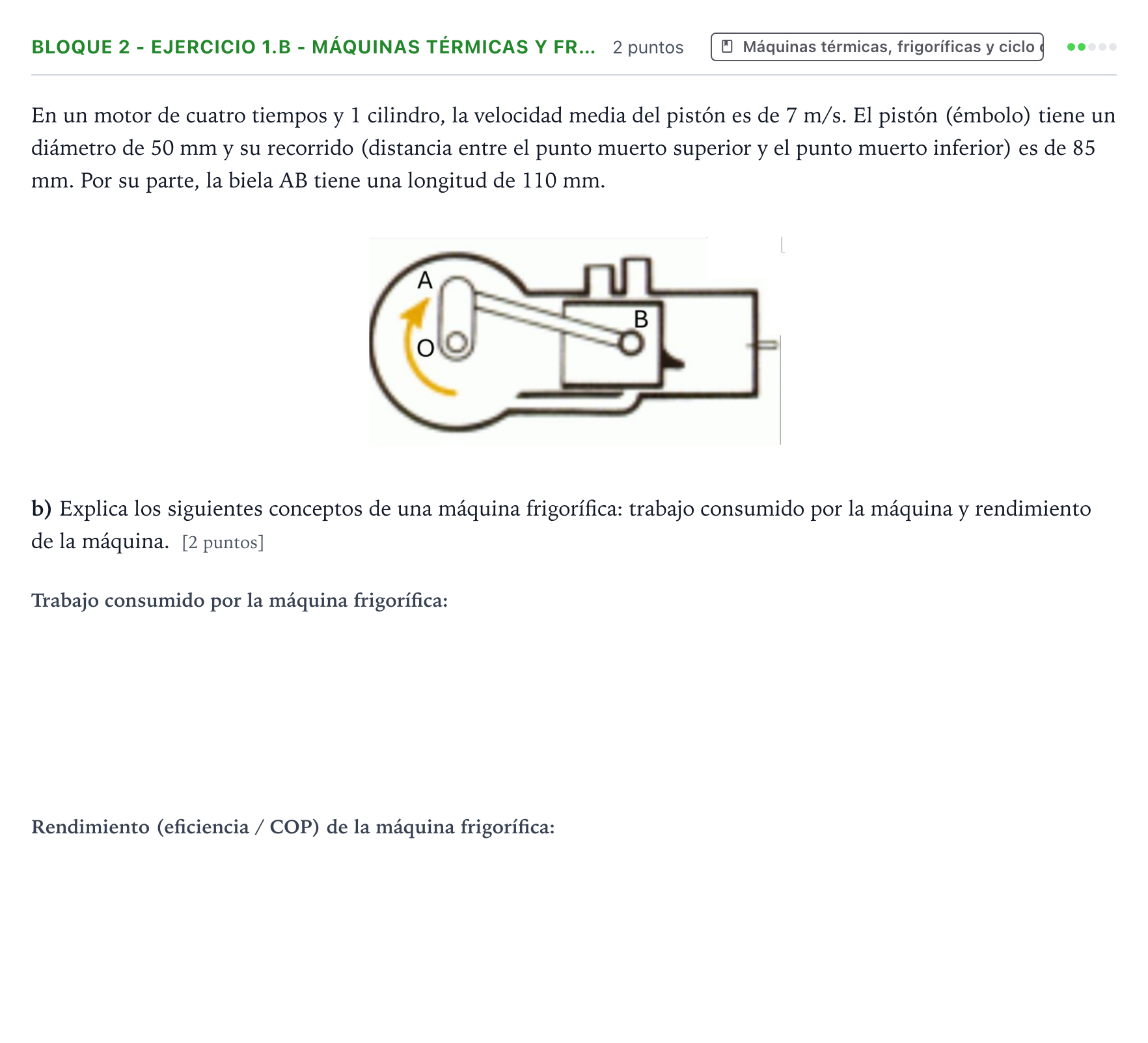 Enunciado: Bloque 2 - Ejercicio 1.b - Máquinas térmicas y fr… · Tecnología e Ingeniería II PAU País Vasco Extraordinaria 2025