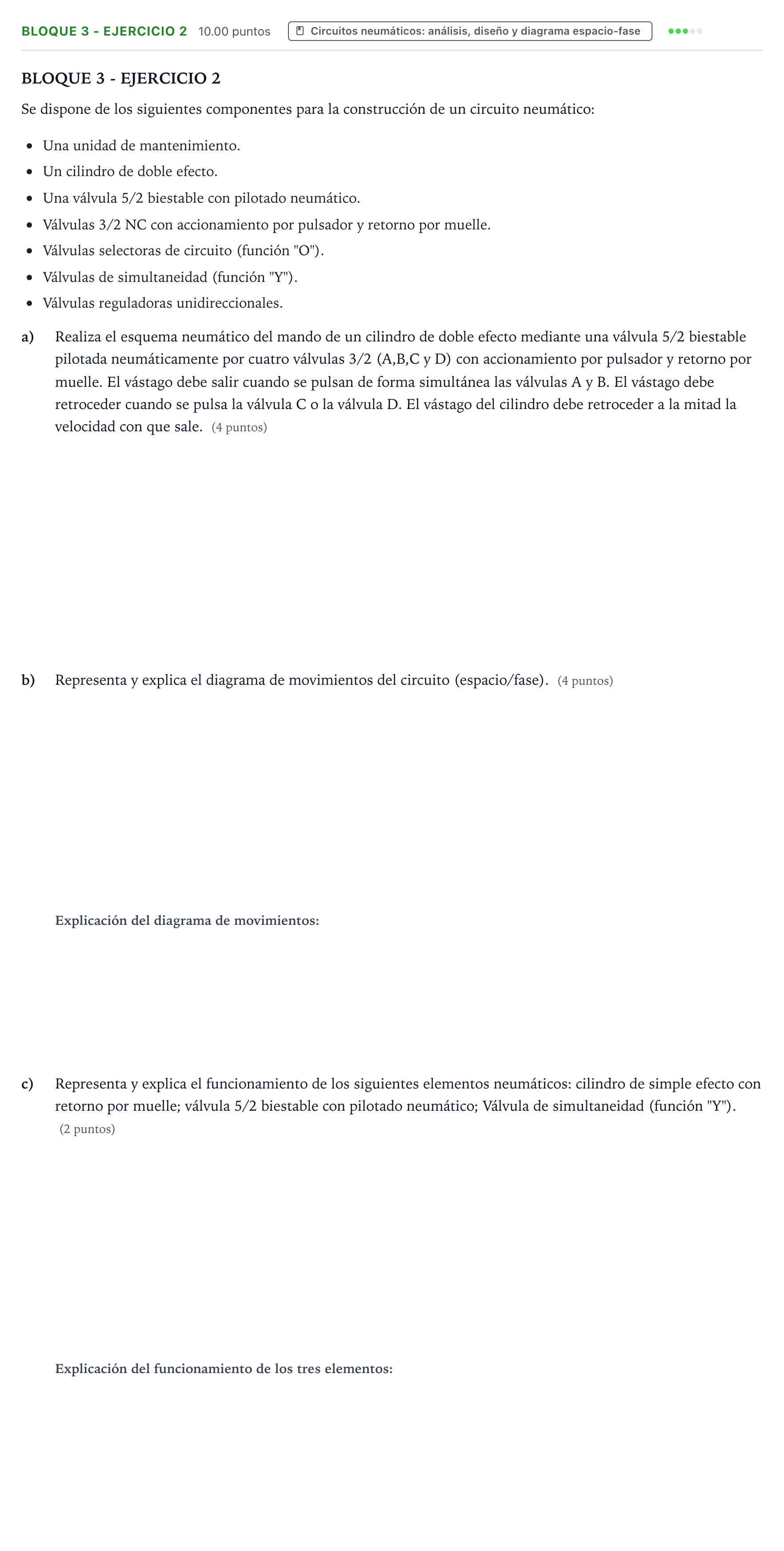 Enunciado: Bloque 3 - Ejercicio 2 · Tecnología e Ingeniería II PAU País Vasco Extraordinaria 2025