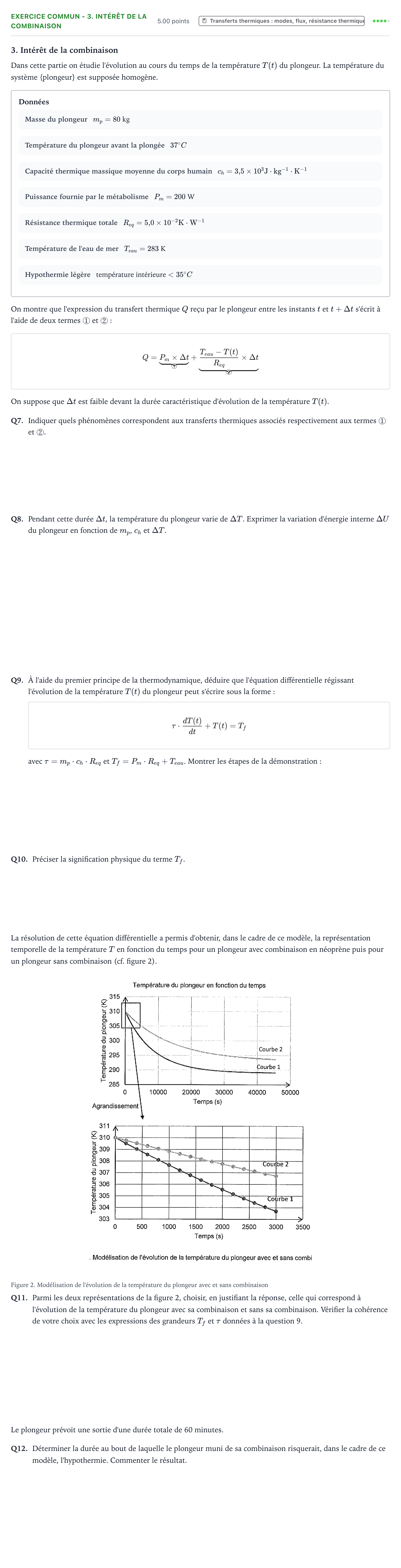 Énoncé: Exercice commun - 3. Intérêt de la combinaison · Bac Physique-Chimie Métropole 2 remplacement 2022