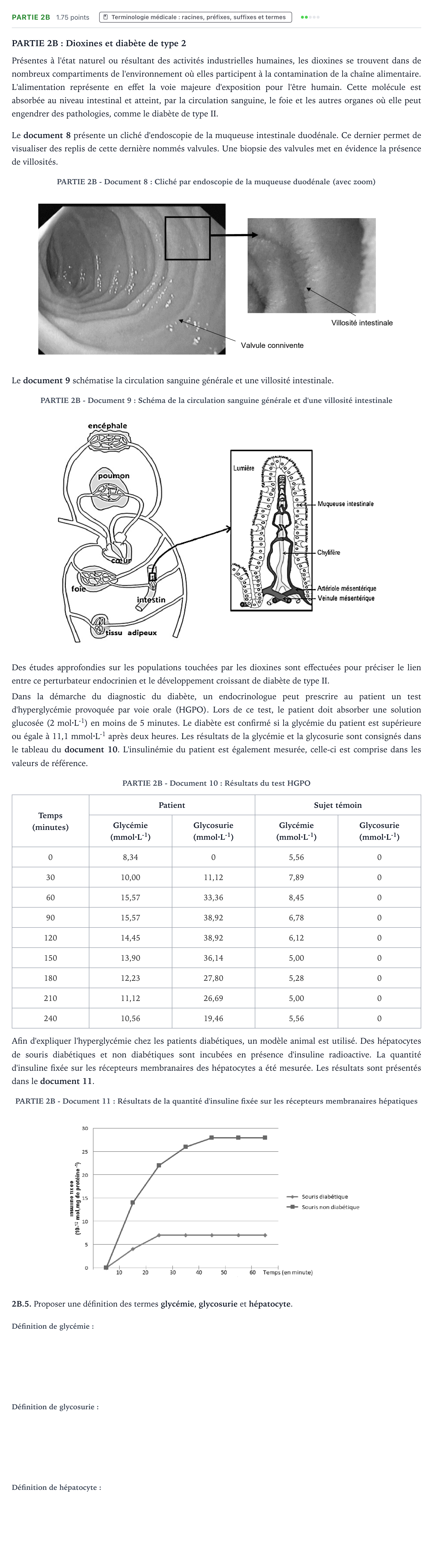 Énoncé: Partie 2B - Terminologie médicale · Bac ST2S Chimie, Biologie et Physiopathologie Humaines Métropole Candidat libre 2021