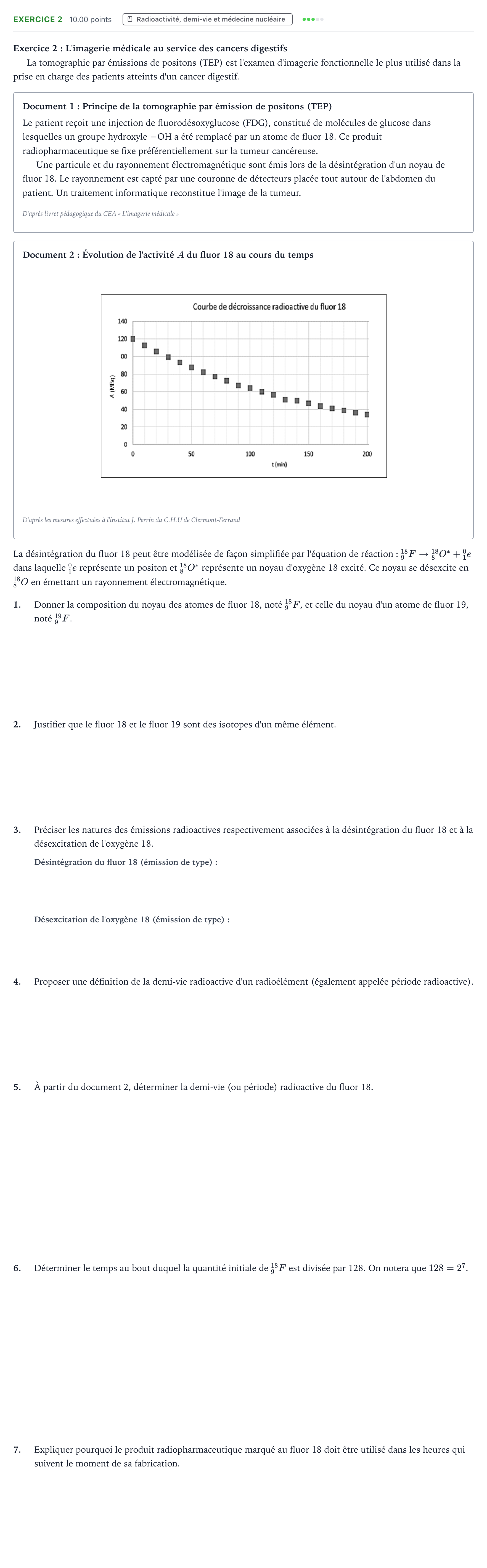 Énoncé: Exercice 2 · Bac ST2S Chimie, Biologie et Physiopathologie Humaines Métropole remplacement 2024