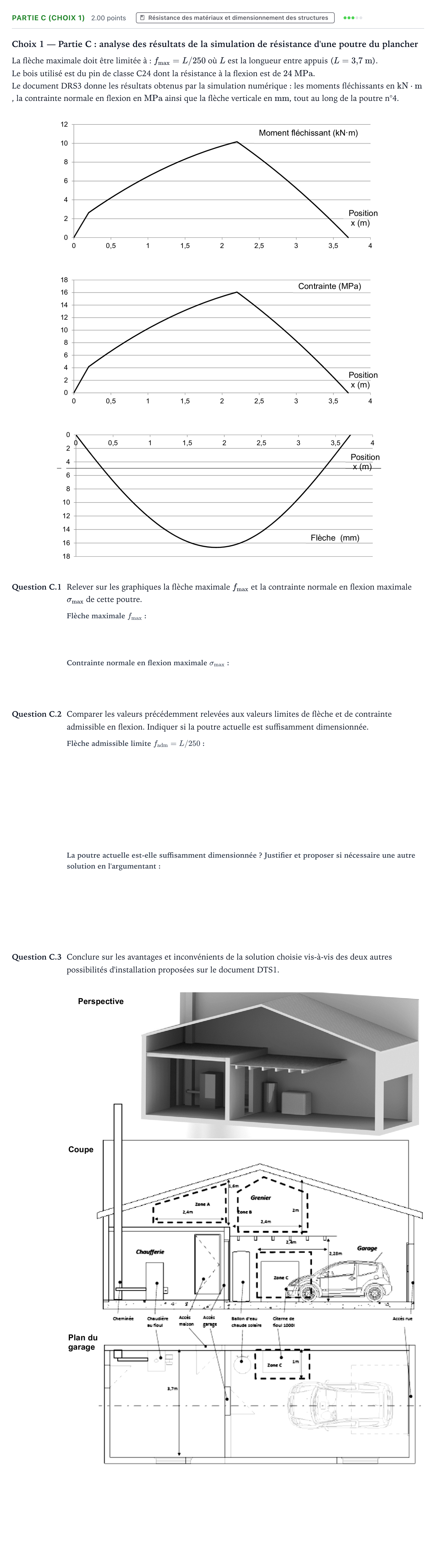Énoncé: Partie C (Choix 1) · Bac STI2D Ingénierie, Innovation et Développement Durable Métropole remplacement - AC 2021