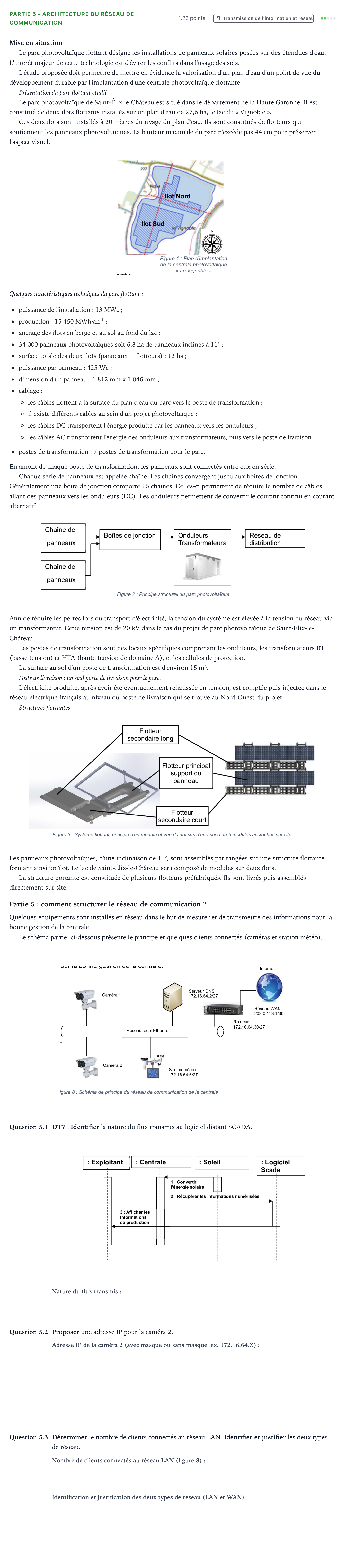 Énoncé: Partie 5 - Architecture du réseau de communication · Bac STI2D Ingénierie, Innovation et Développement Durable Métropole remplacement - AC 2024