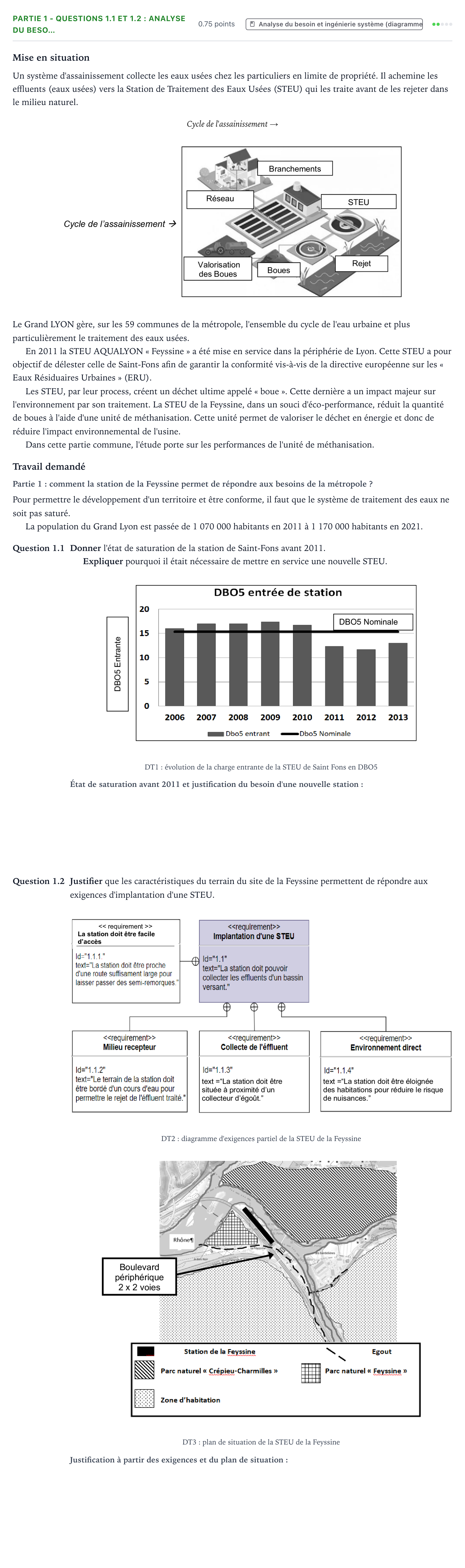 Énoncé: Partie 1 - Questions 1.1 et 1.2 : Analyse du beso… · Bac STI2D Ingénierie, Innovation et Développement Durable Métropole remplacement - AC 2025