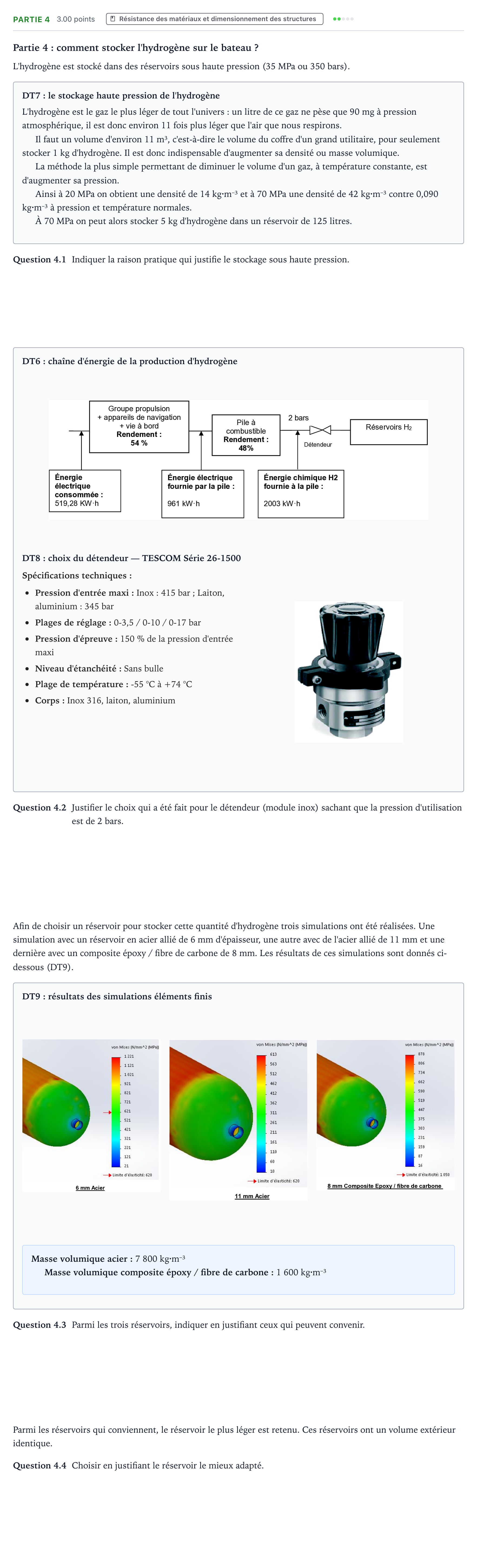 Énoncé: Partie 4 · Bac STI2D Ingénierie, Innovation et Développement Durable Métropole remplacement - EE 2022