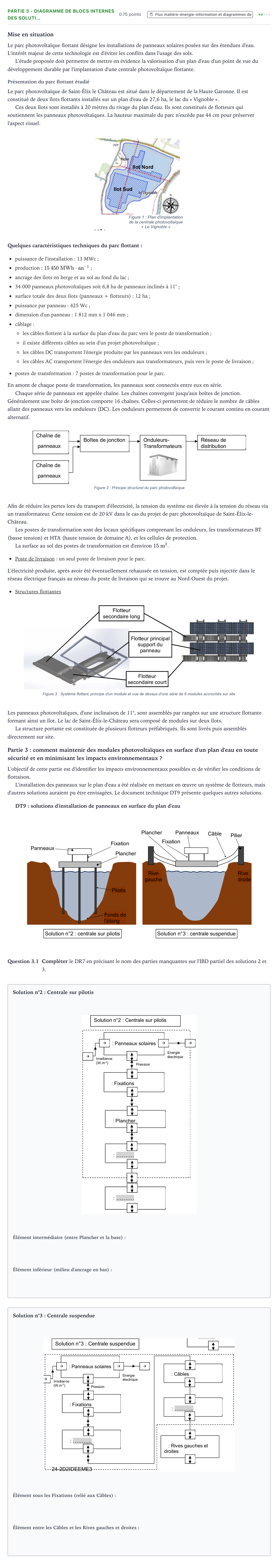 Énoncé: Partie 3 - Diagramme de blocs internes des soluti… · Bac STI2D Ingénierie, Innovation et Développement Durable Métropole remplacement - EE 2024