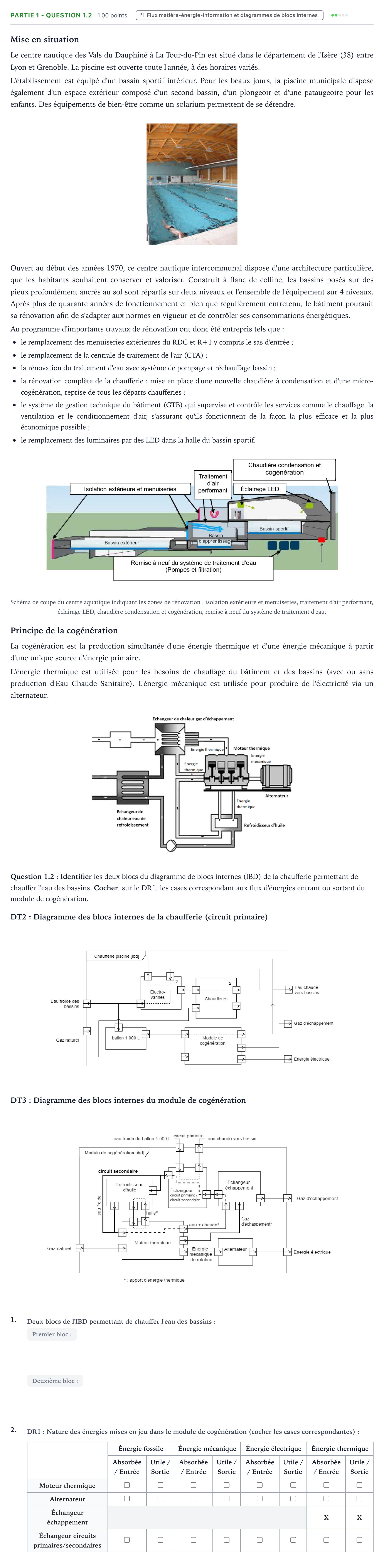 Énoncé: Partie 1 - Question 1.2 · Bac STI2D Ingénierie, Innovation et Développement Durable Métropole Candidat libre - ITEC 2021