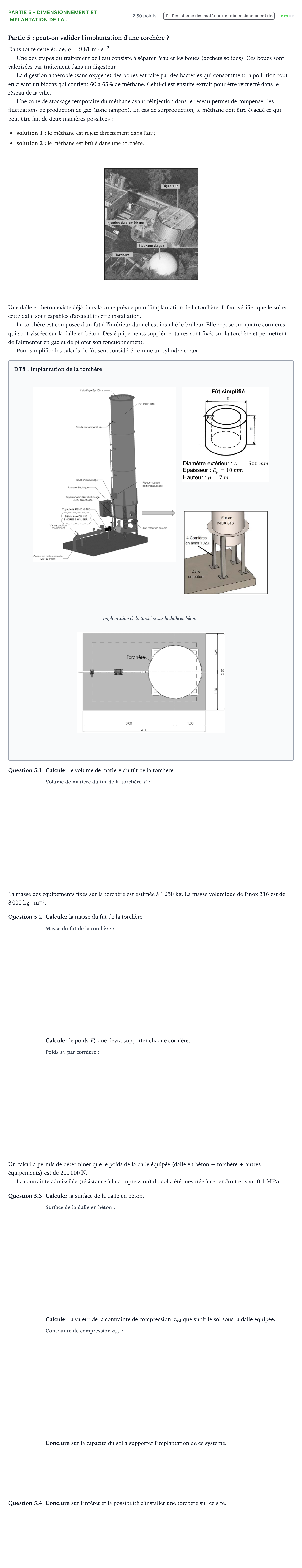 Énoncé: Partie 5 - Dimensionnement et implantation de la… · Bac STI2D Ingénierie, Innovation et Développement Durable Métropole remplacement - ITEC 2025