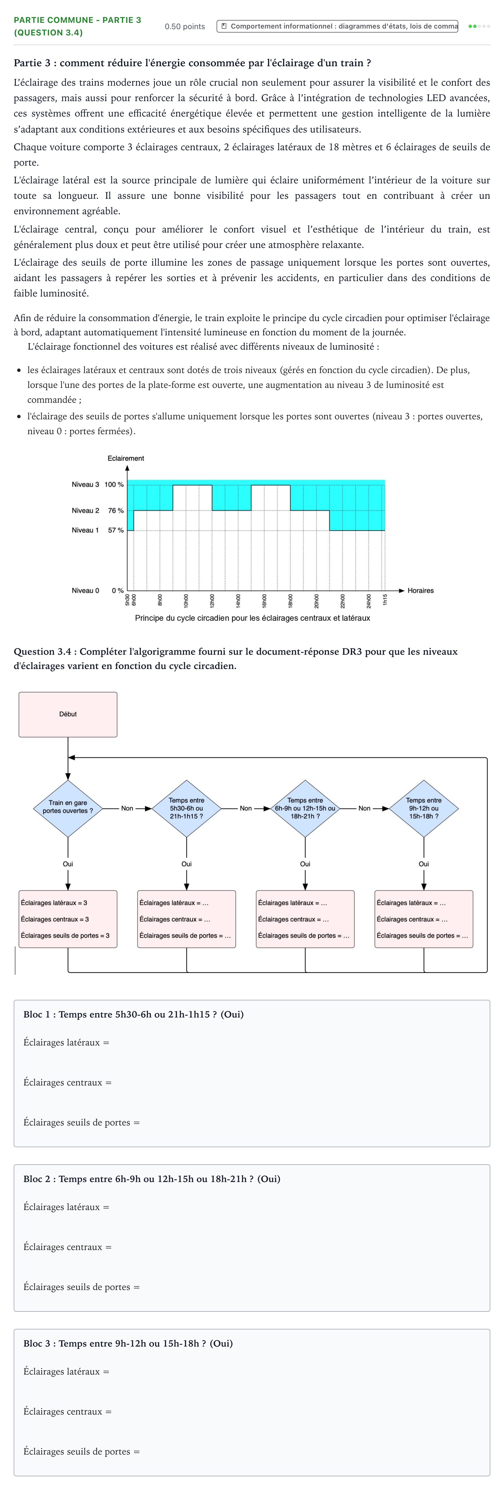 Énoncé: Partie commune - Partie 3 (Question 3.4) · Bac STI2D Ingénierie, Innovation et Développement Durable Métropole remplacement - ITEC 2026