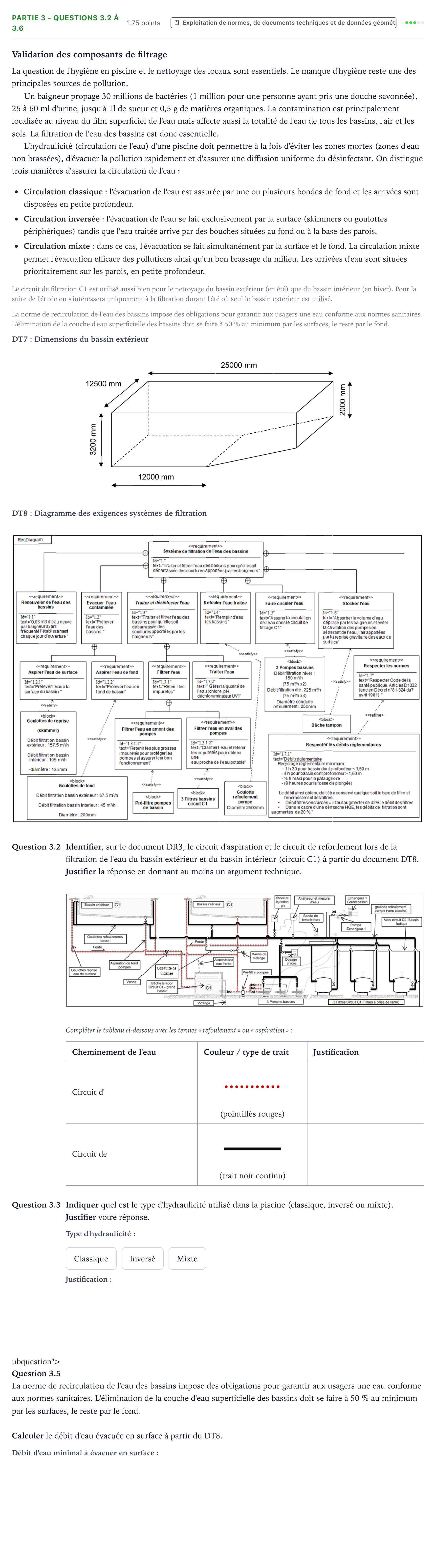 Énoncé: Partie 3 - Questions 3.2 à 3.6 · Bac STI2D Ingénierie, Innovation et Développement Durable Métropole Candidat libre - SIN 2021