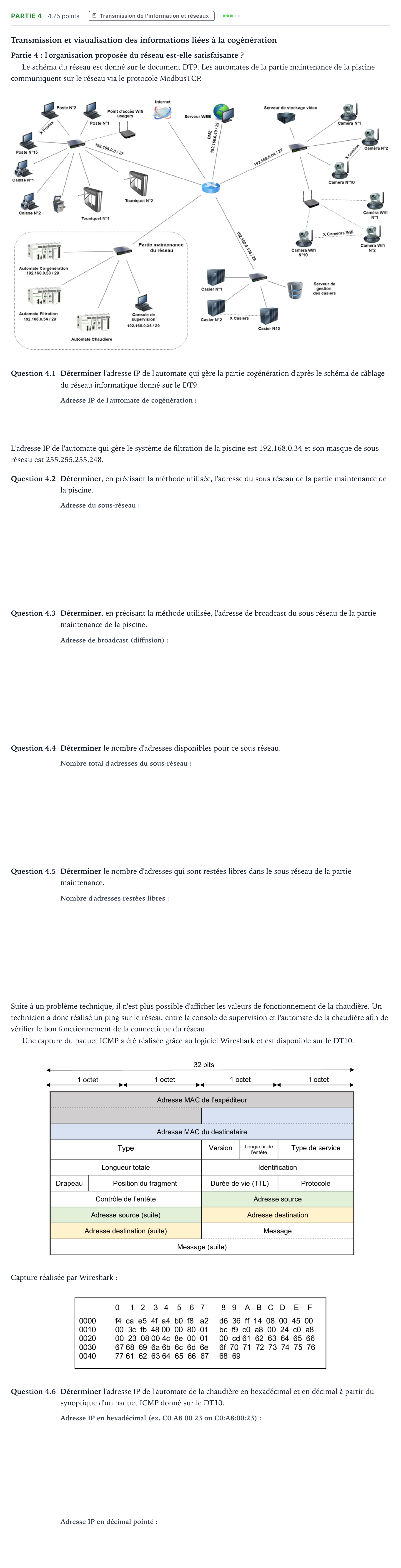 Énoncé: Partie 4 · Bac STI2D Ingénierie, Innovation et Développement Durable Métropole Candidat libre - SIN 2021