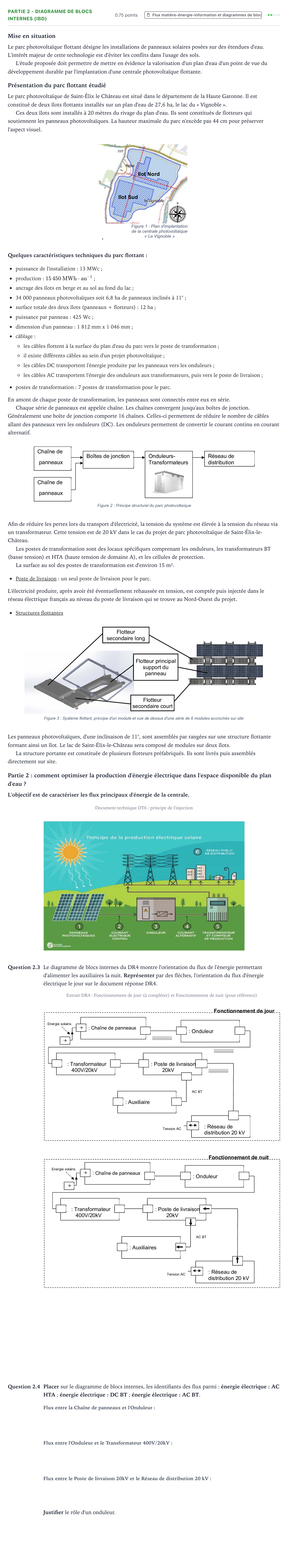 Énoncé: Partie 2 - Diagramme de blocs internes (IBD) · Bac STI2D Ingénierie, Innovation et Développement Durable Métropole remplacement - SIN 2024
