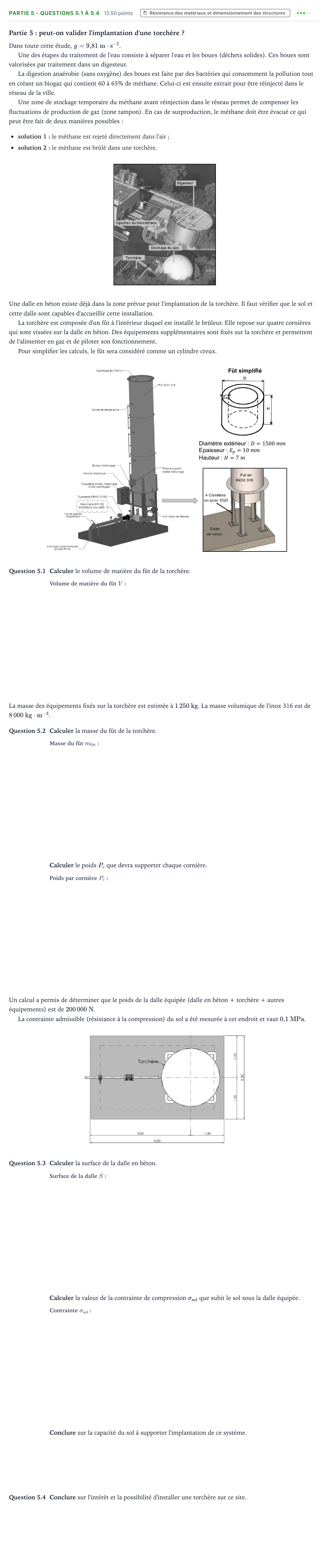 Énoncé: Partie 5 - Questions 5.1 à 5.4 · Bac STI2D Ingénierie, Innovation et Développement Durable Métropole remplacement - SIN 2025