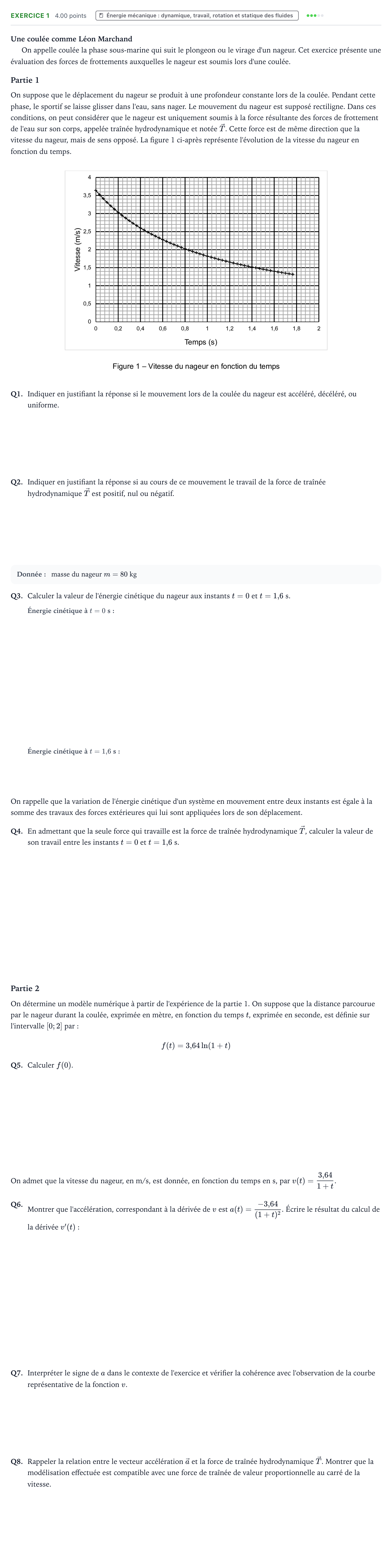 Énoncé: Exercice 1 · Bac STI2D Physique-Chimie et Mathématiques Métropole remplacement 2025