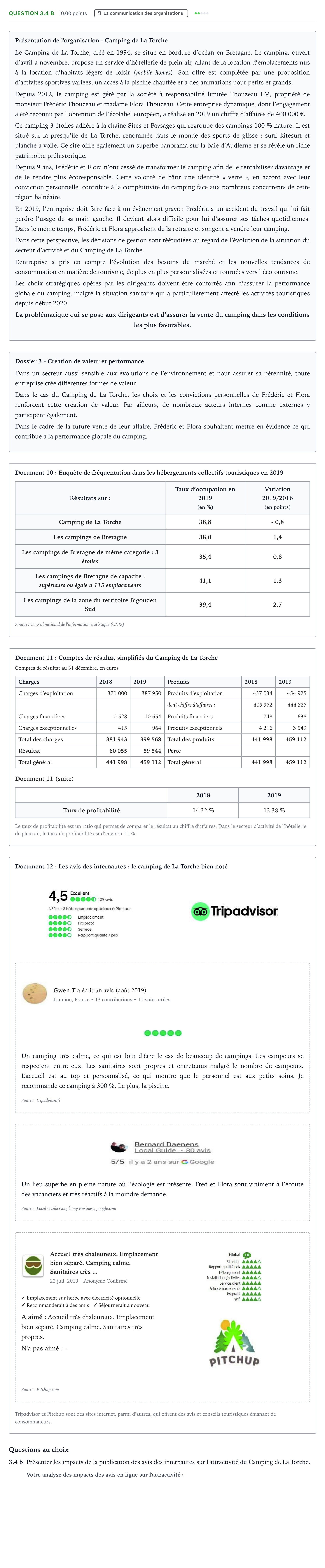 Énoncé: Question 3.4 b · Bac STMG Management des Sciences de Gestion et du Numérique Métropole Candidat libre 2021