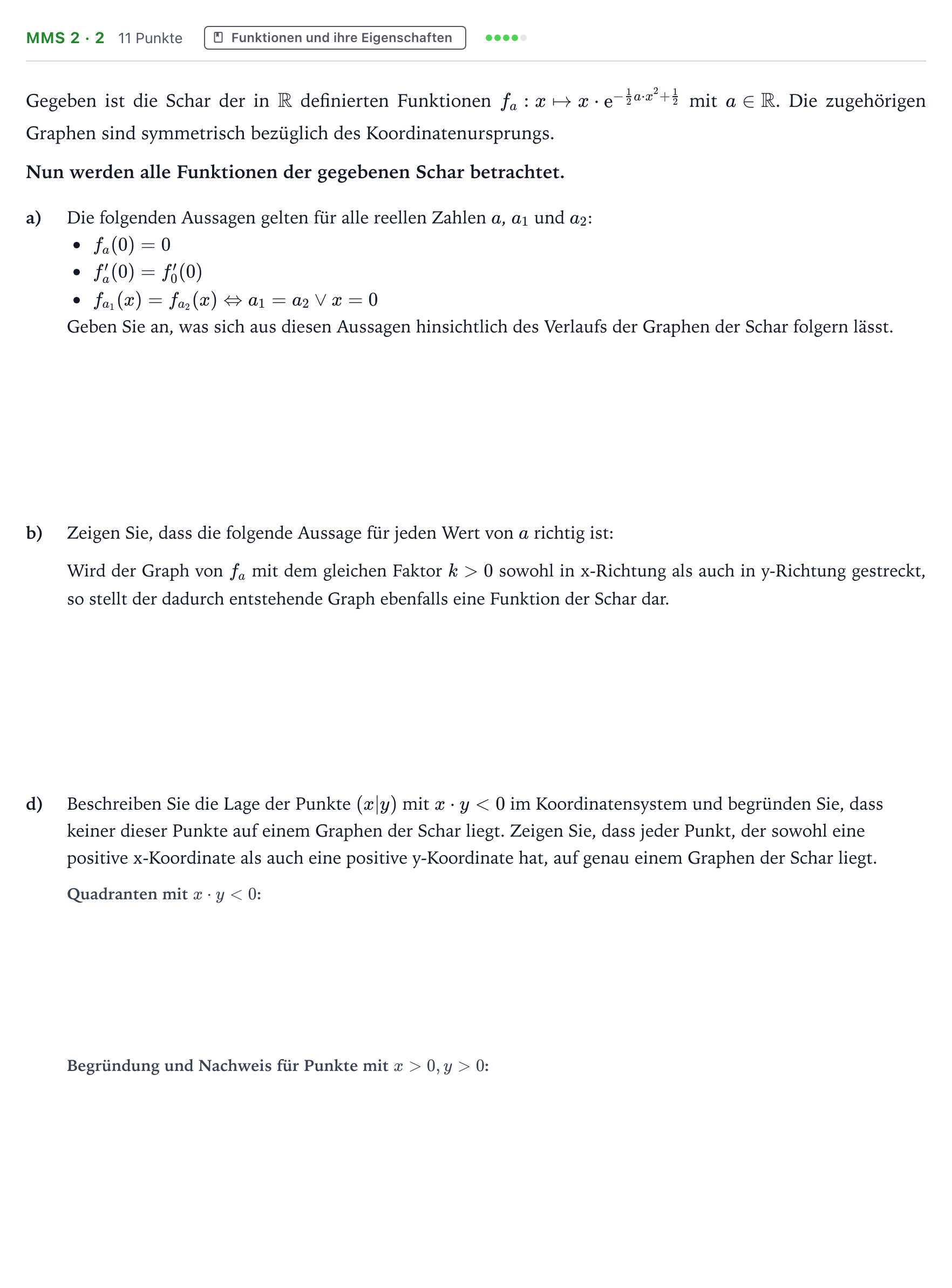 Aufgabenstellung: Aufgabe MMS 2 · 2 - Funktionen und ihre Eigenschaften · Abitur NRW Mathematik LK · Teil B · Analysis (CAS) 2022