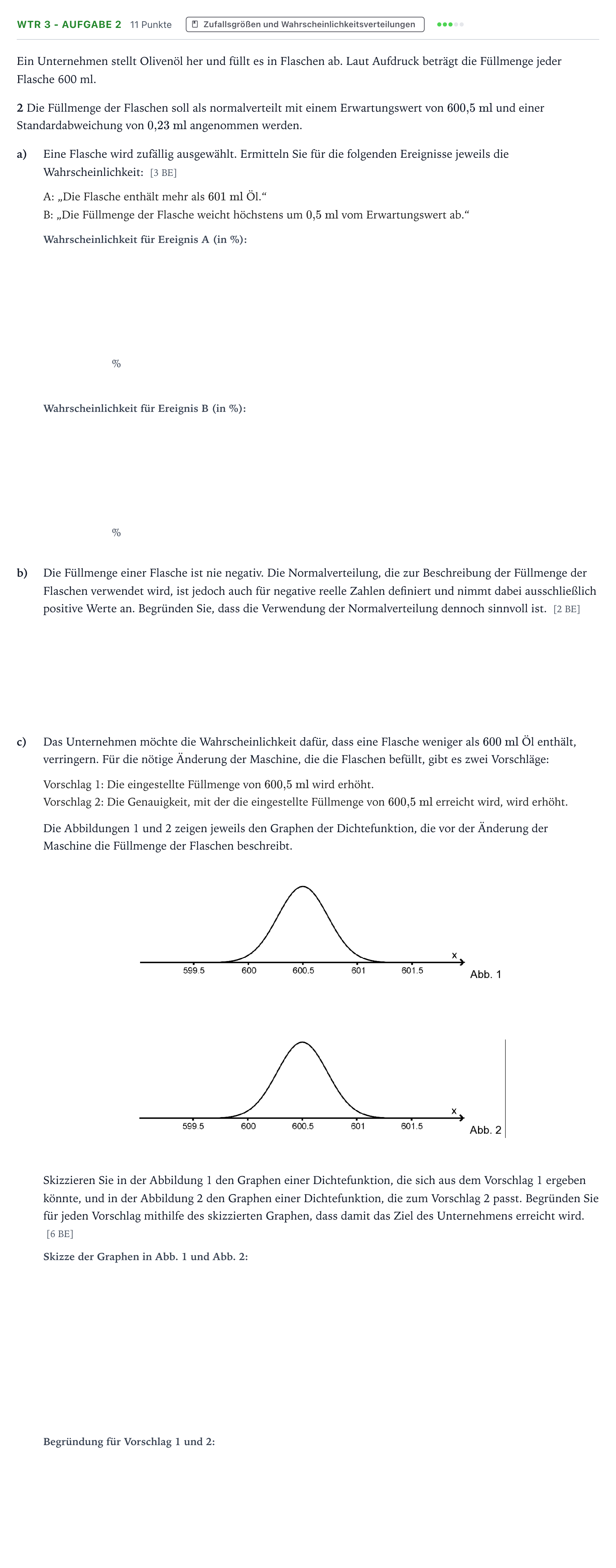 Aufgabenstellung: Aufgabe WTR 3 - Aufgabe 2 · Abitur NRW Mathematik LK · Teil B · Stochastik (WTR) 2023