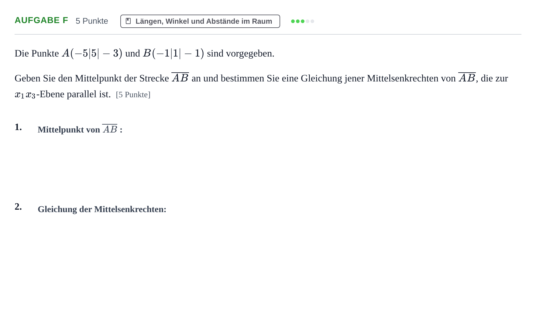 Aufgabenstellung: Aufgabe f · Abitur NRW Mathematik LK · Haupttermin · CAS · Weiterbildungsk 2022