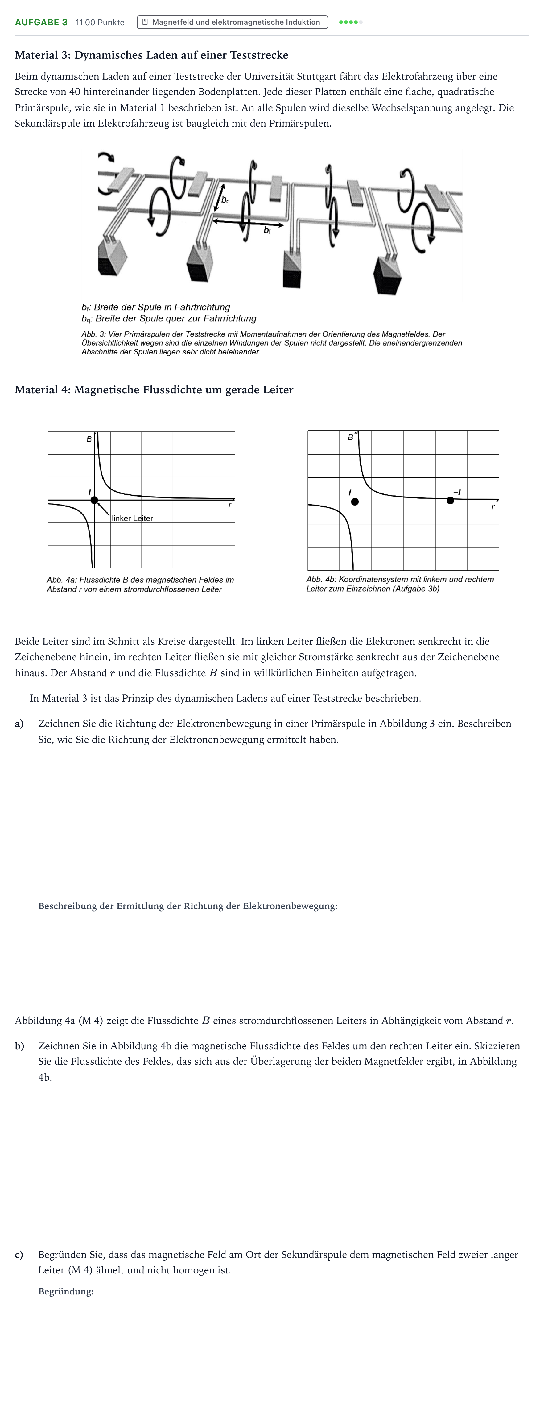 Aufgabenstellung: Aufgabe 3 · Abitur NRW Physik LK · Induktives Laden von Elektrofahrzeu 2026