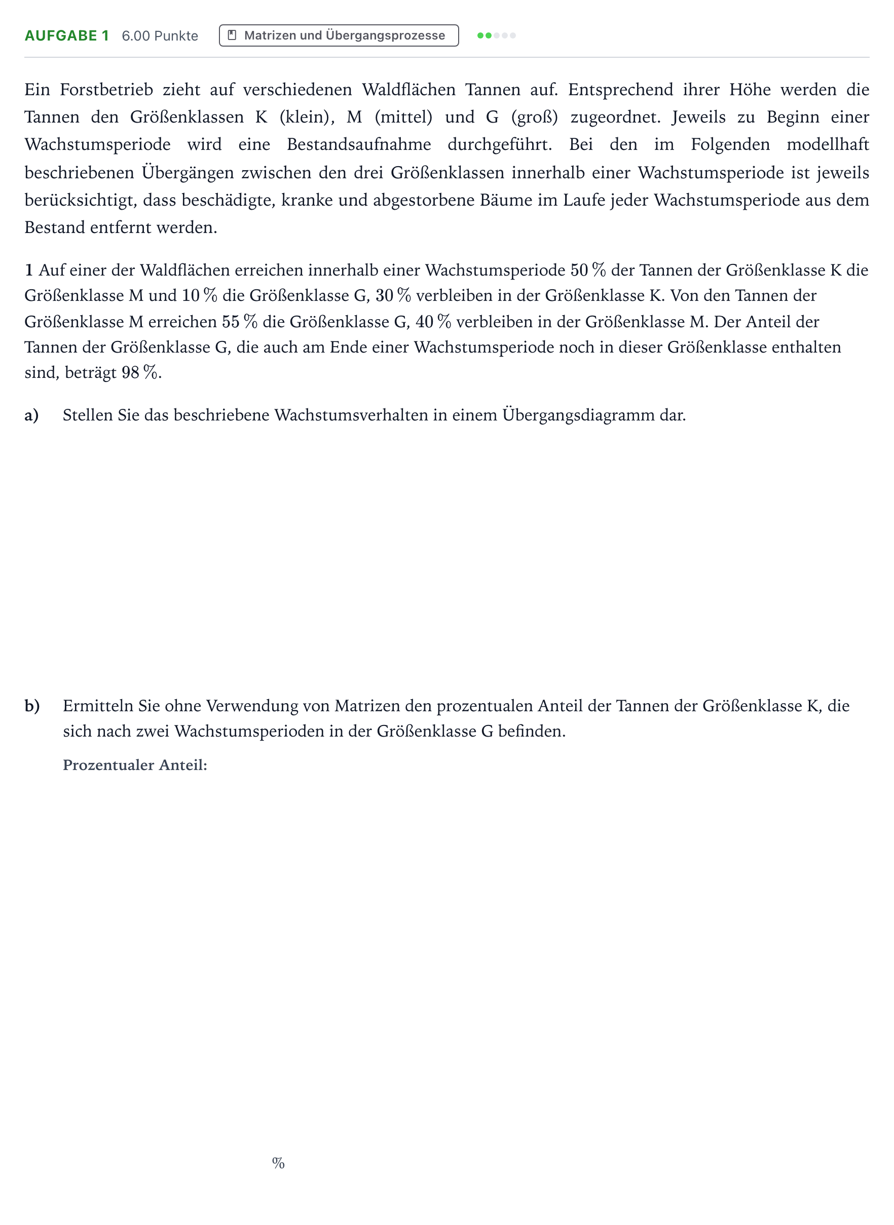 Aufgabenstellung: Aufgabe 1 · Abitur NRW Mathematik GK · Teil B · Lineare Algebra (CAS)