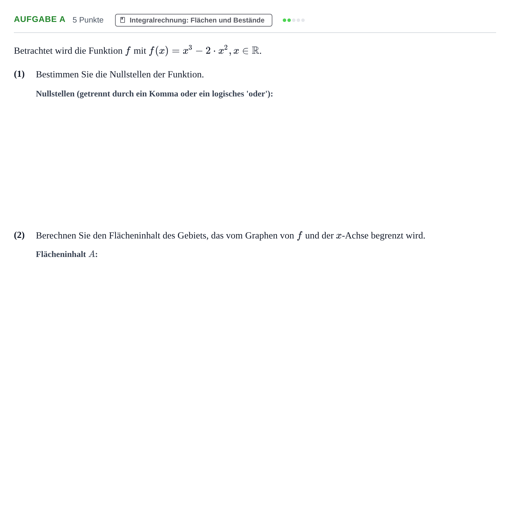 Aufgabenstellung: Aufgabe a · Abitur NRW Mathematik GK · Nachtermin · CAS · Weiterbildungsko 2023