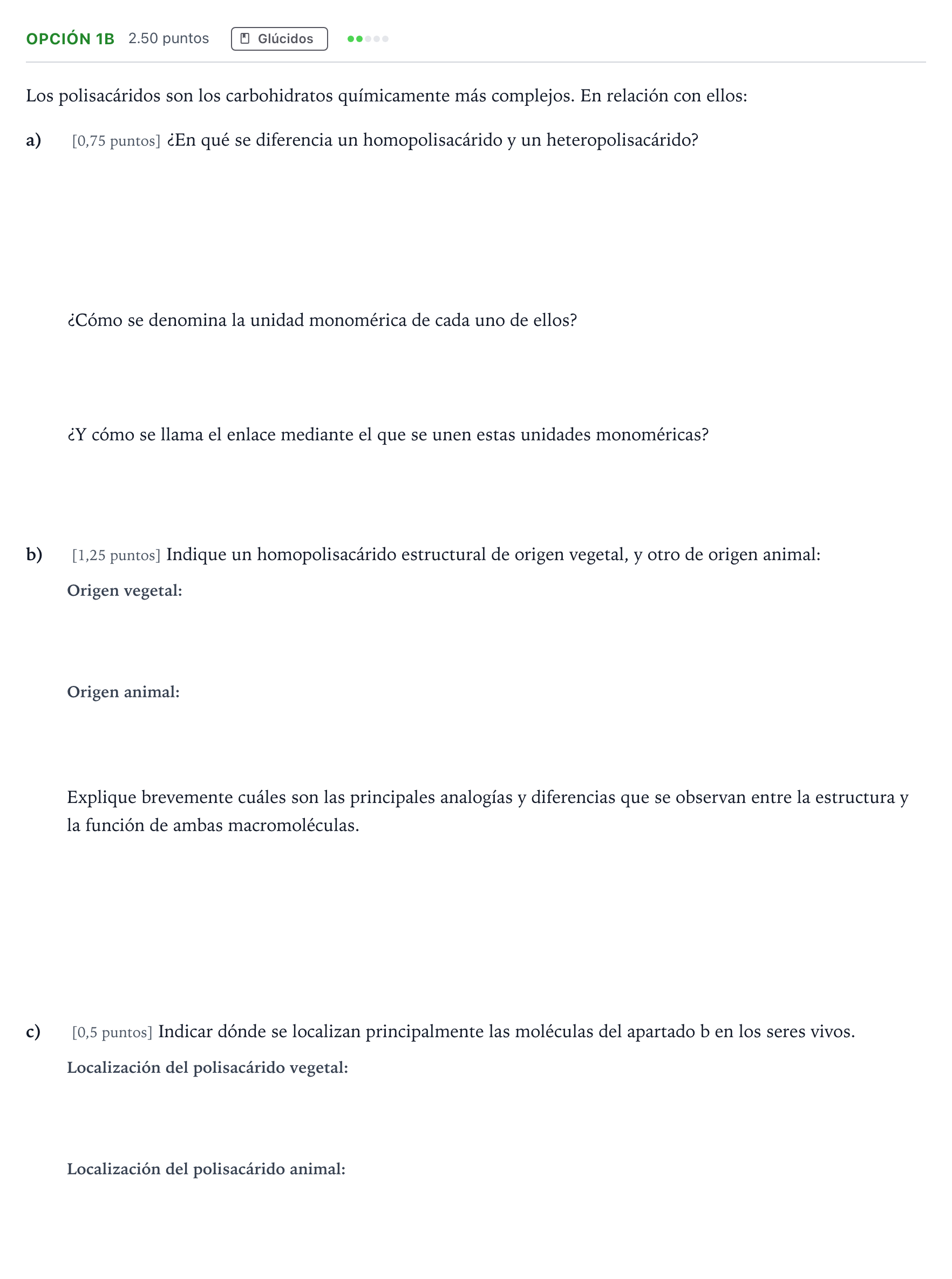 Enunciado: Opción 1B · Biología PAU País Vasco Ordinaria 2024