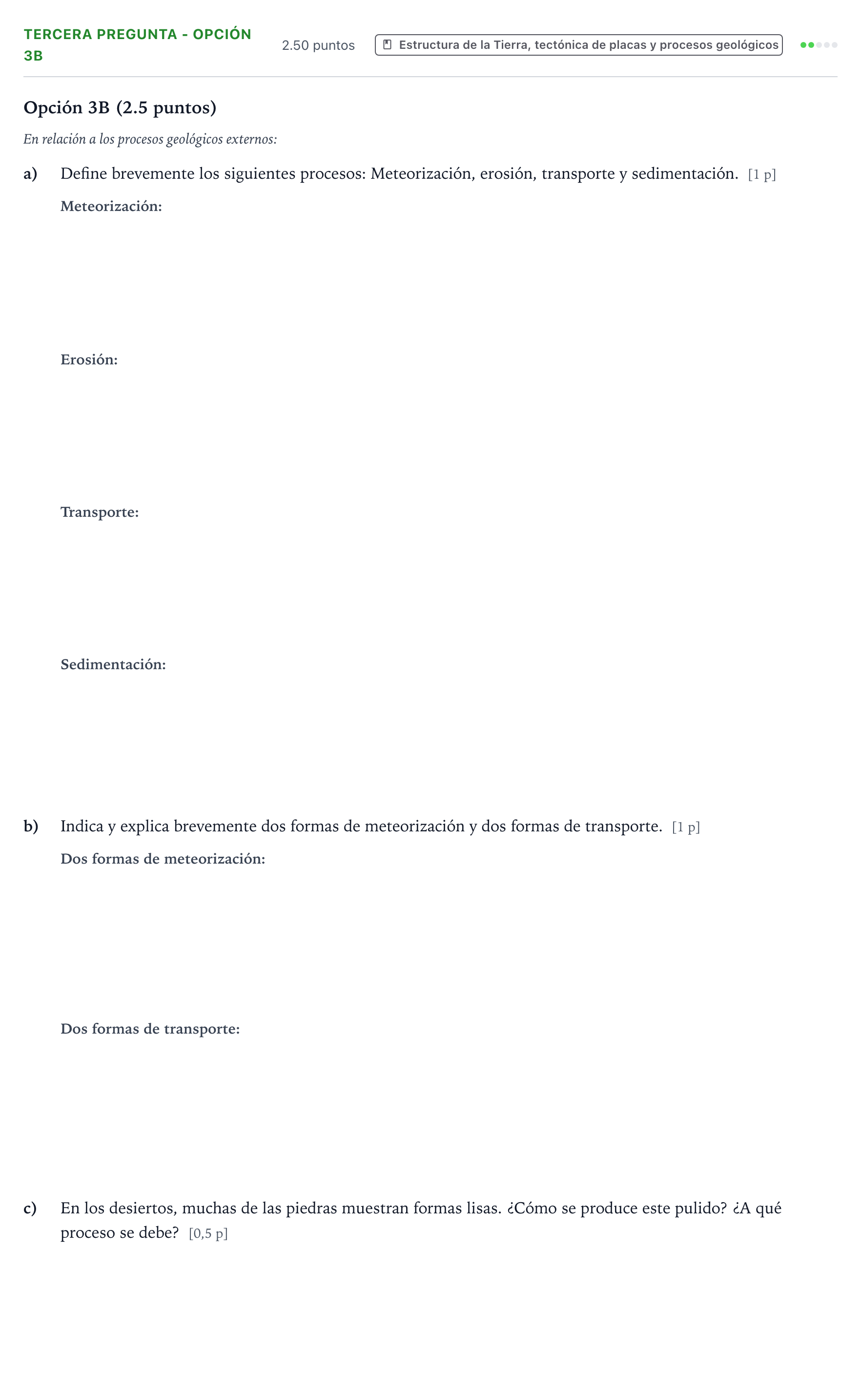 Enunciado: Ejercicio Tercera Pregunta - Opción 3B · Ciencias Generales PAU País Vasco Extraordinaria 2024